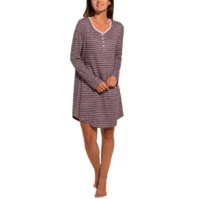 Long Sleeve Henley Sleepshirt