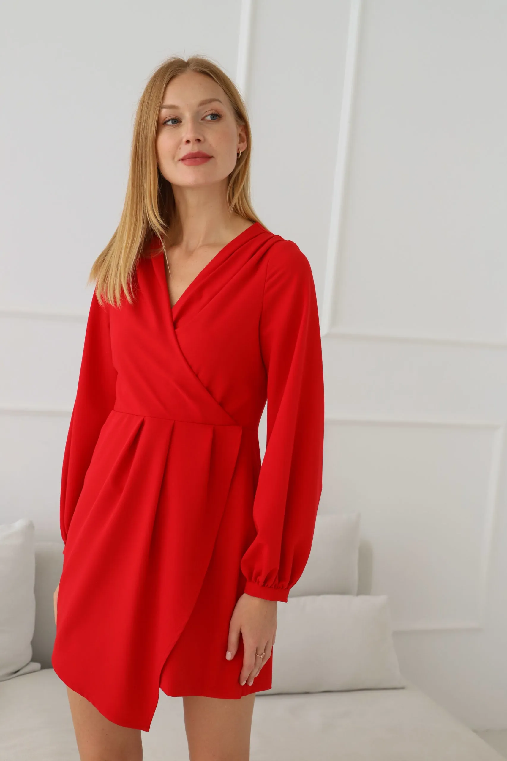 Luna Dress Red