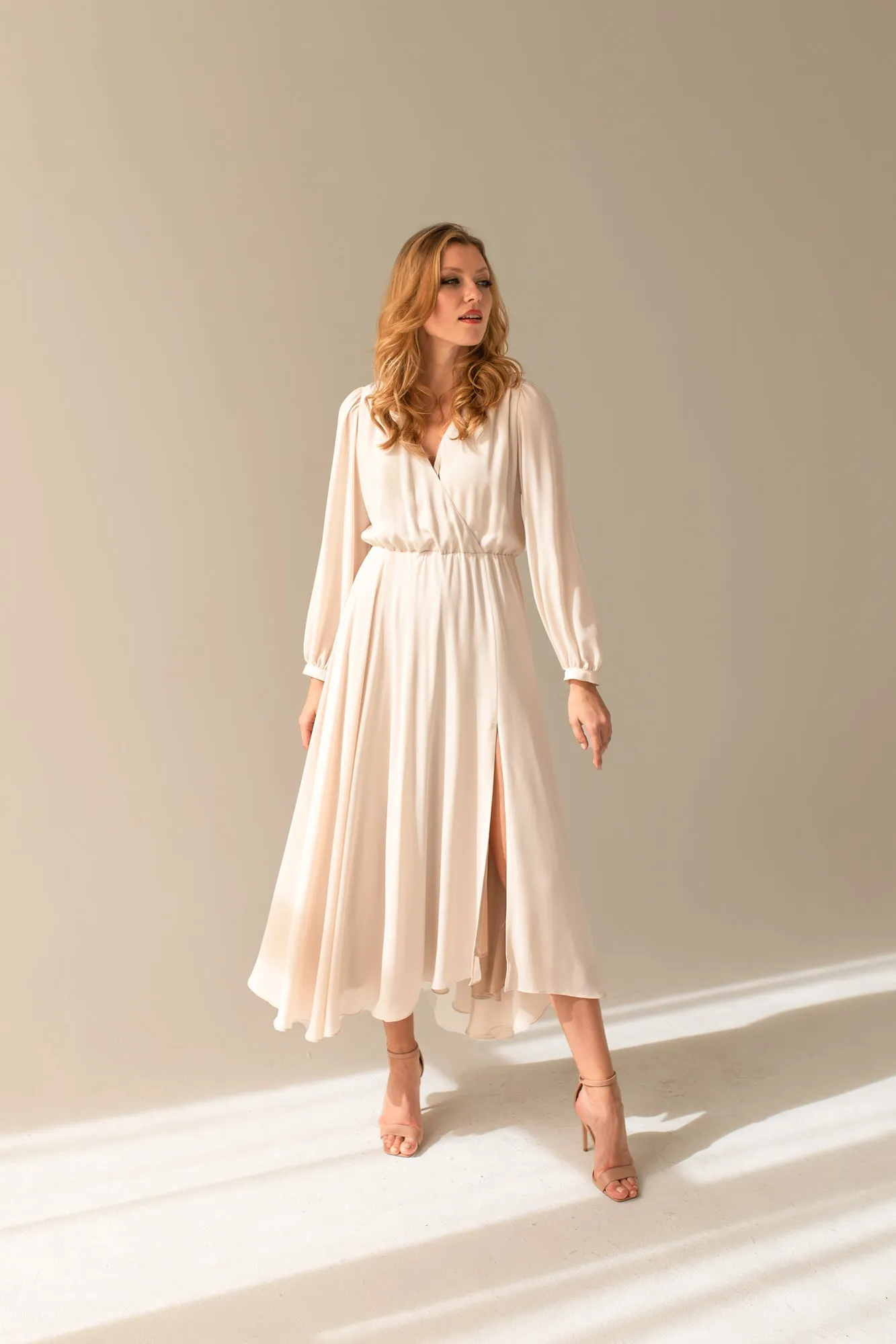 Magnolia Plain Beige Dress