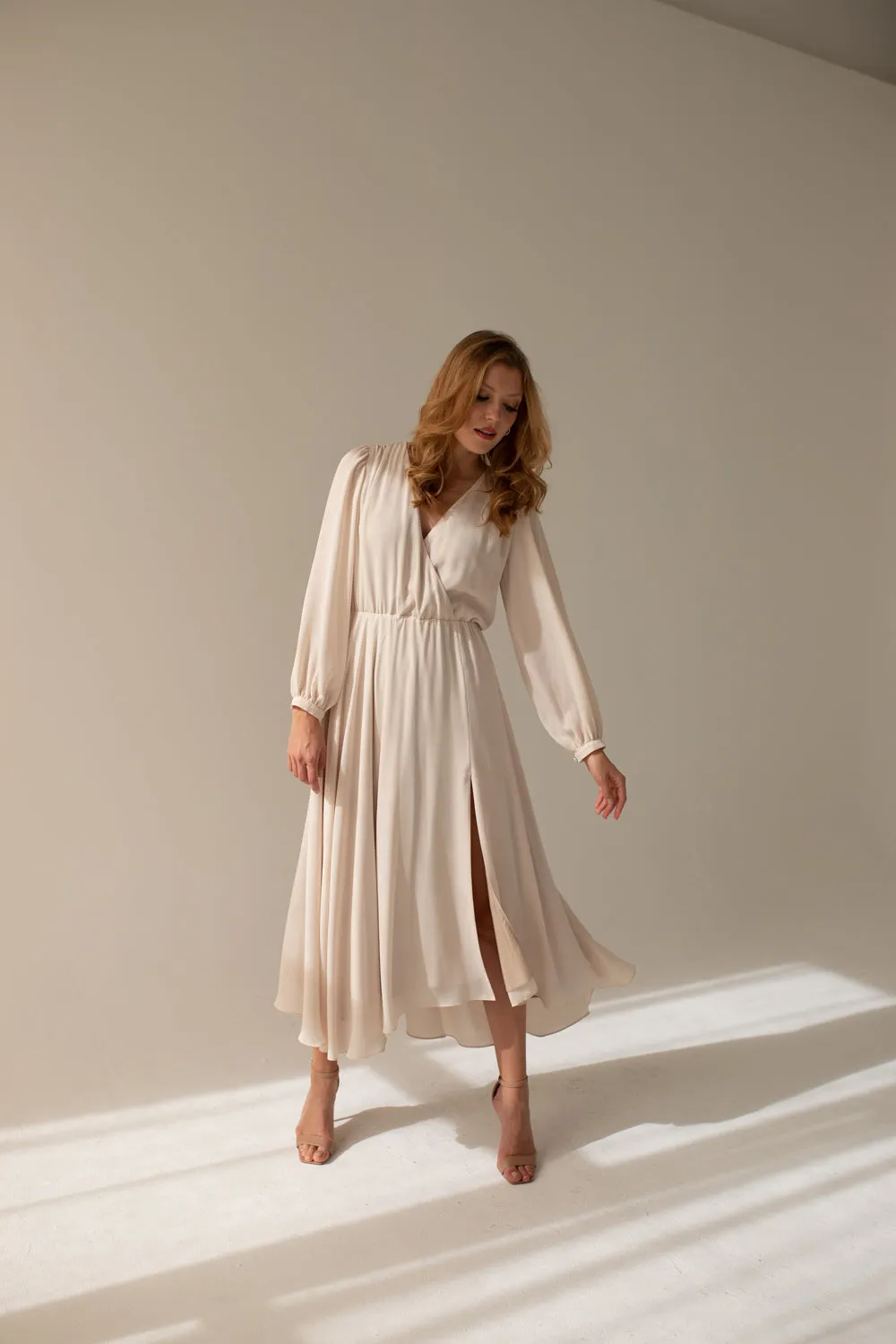 Magnolia Plain Beige Dress