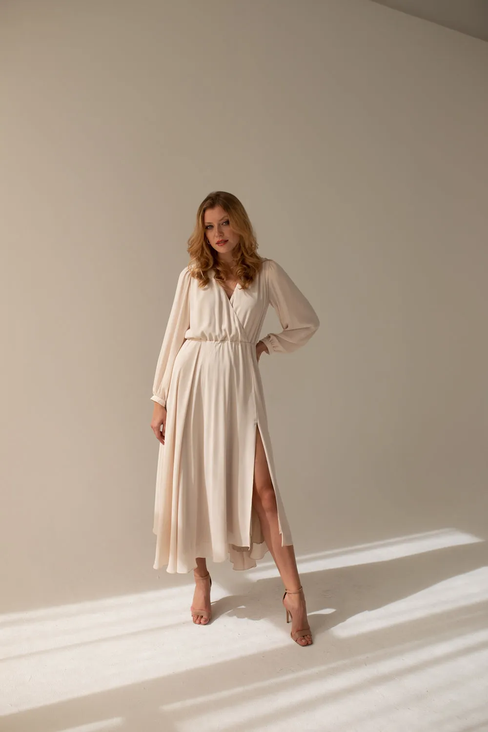 Magnolia Plain Beige Dress