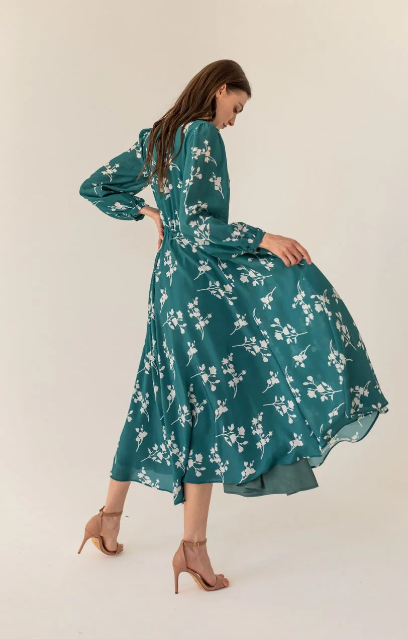 Magnolia Sea Silk Dress