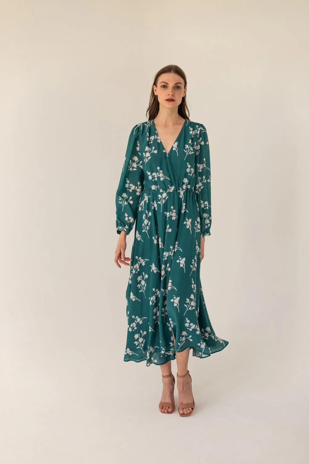 Magnolia Sea Silk Dress