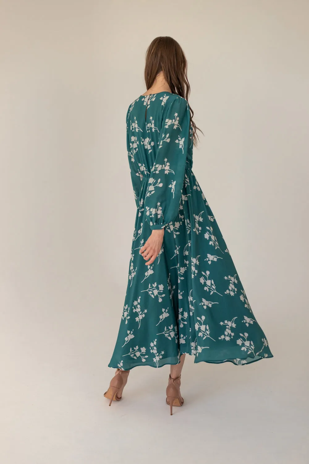 Magnolia Sea Silk Dress