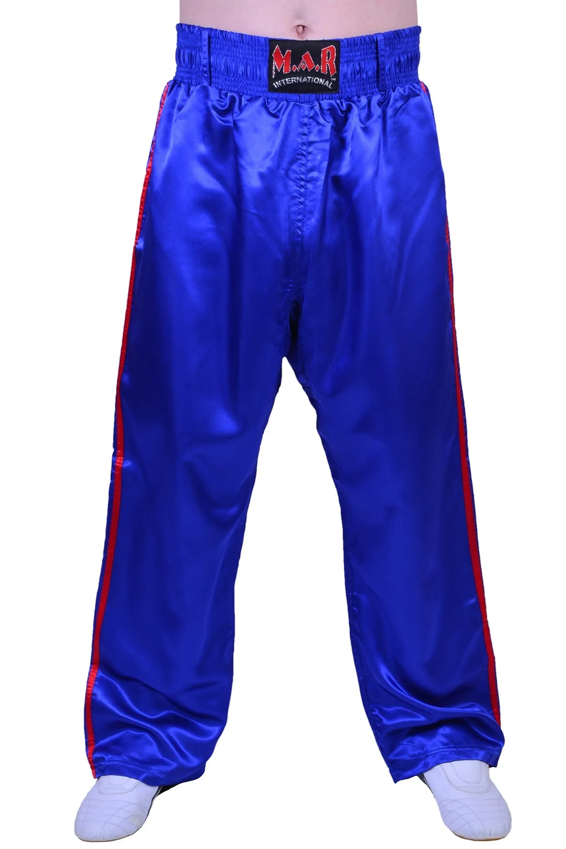 MAR-089B | Full Contact Blue Red Kickboxing & Freestyle Trousers