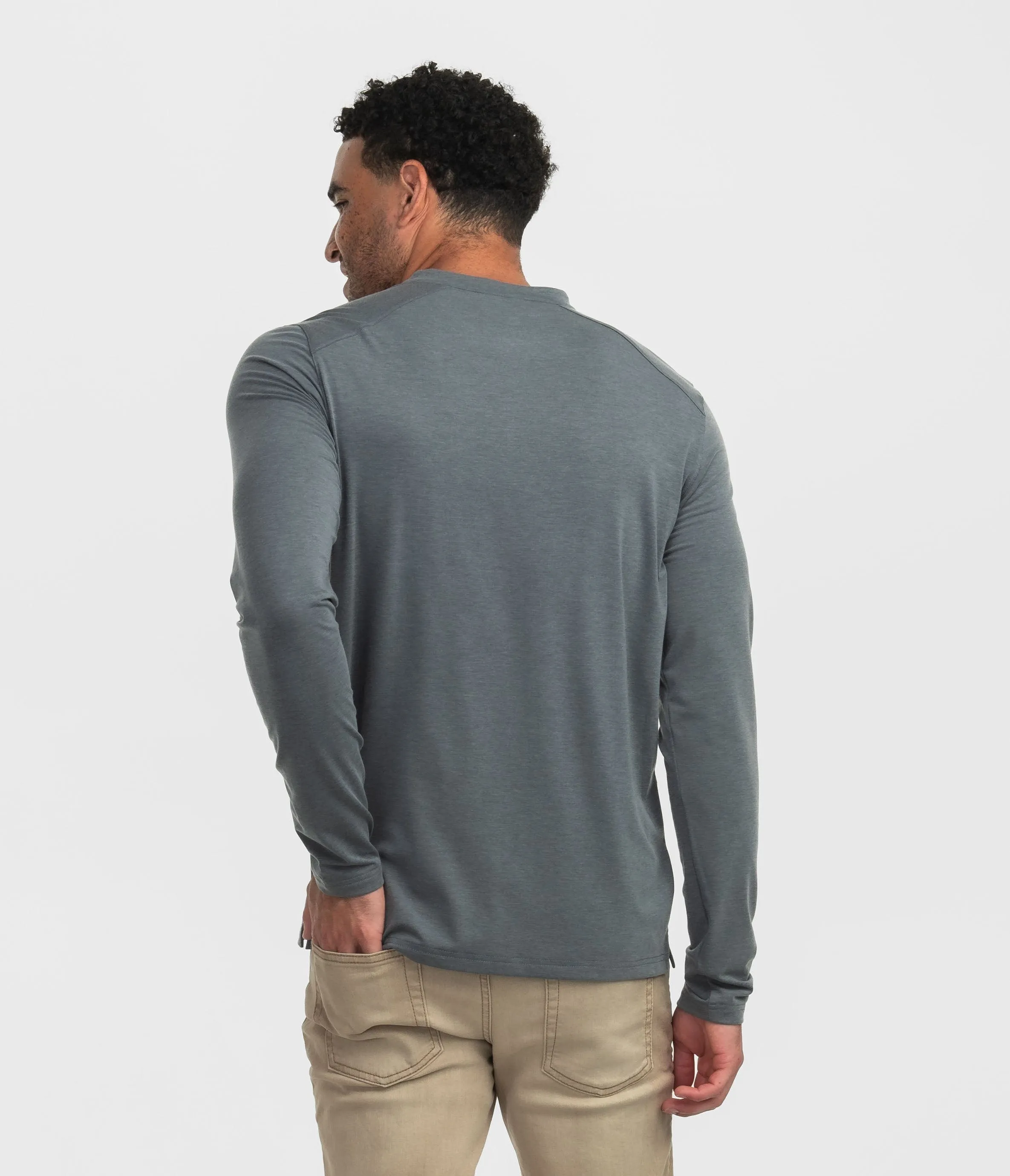 Max Comfort Pocket Tee LS - Volcanic Ash