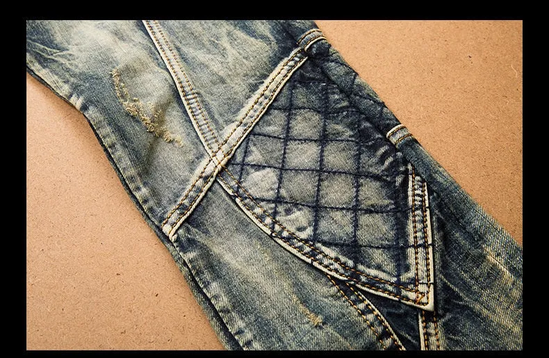 Men's Diamond Life Patterned Jeans