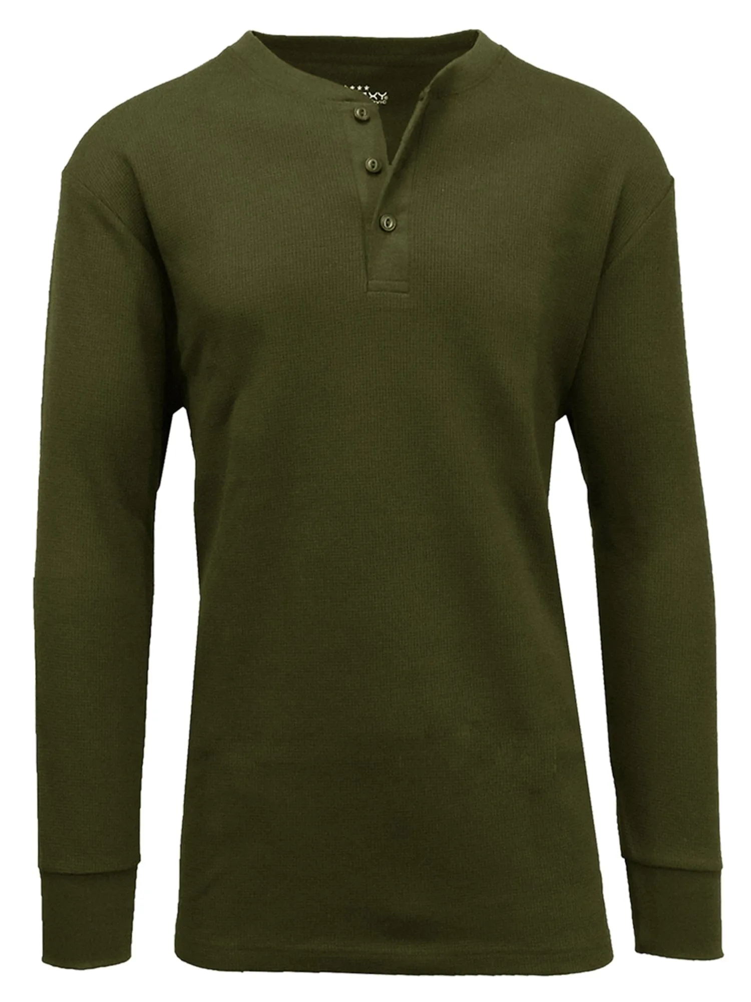 Men's Henley Thermal Long Sleeve