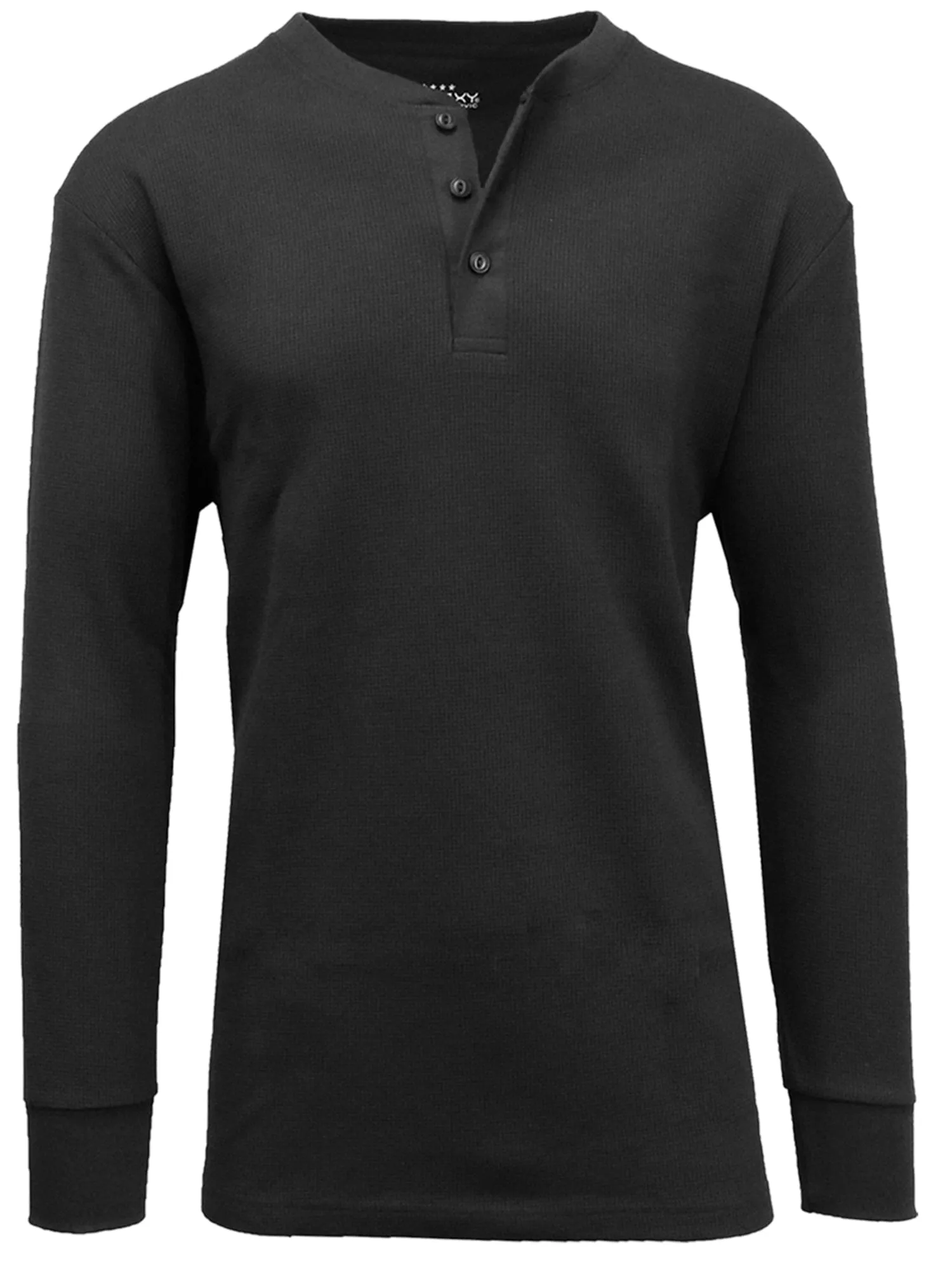 Men's Henley Thermal Long Sleeve