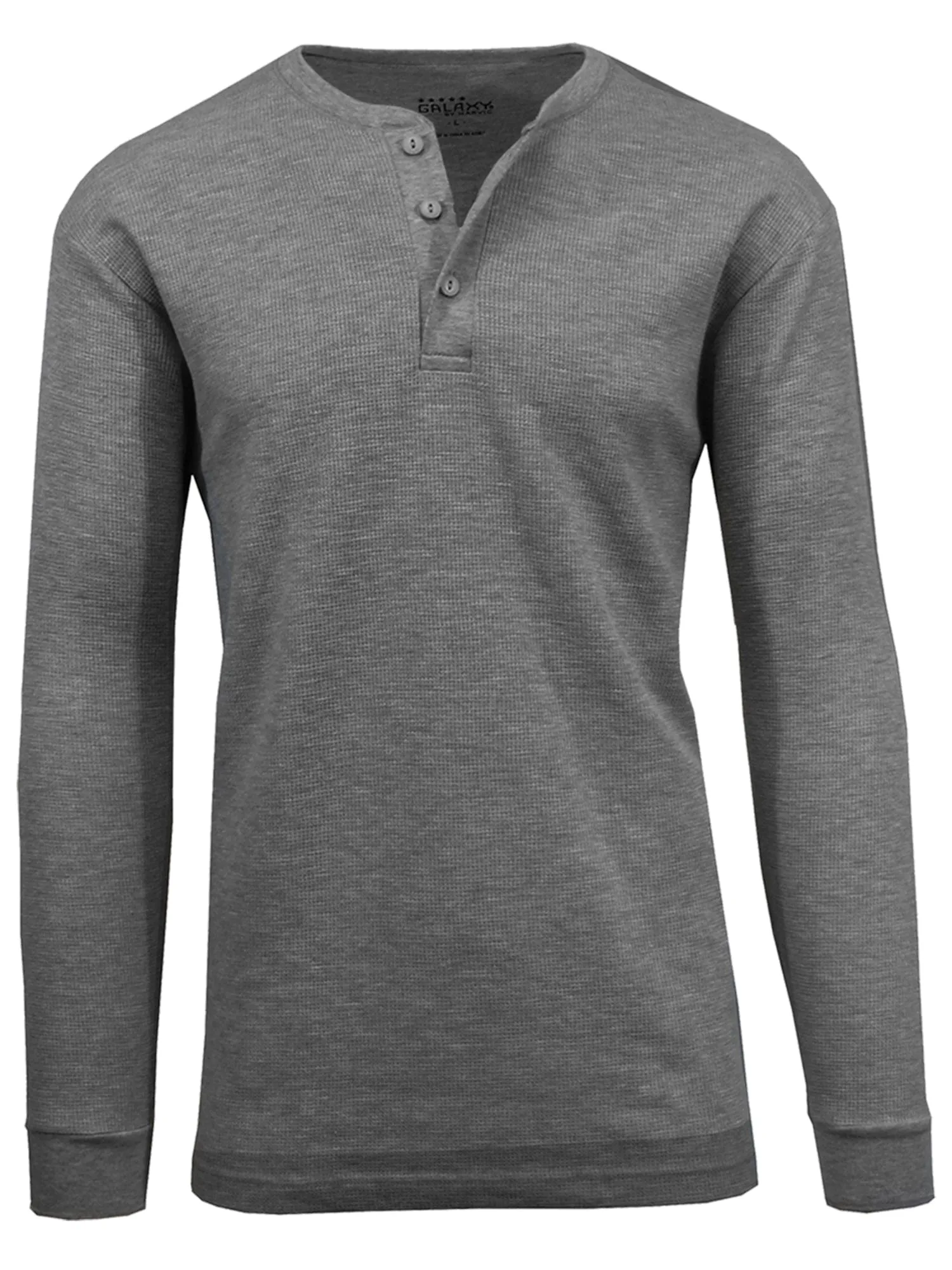 Men's Henley Thermal Long Sleeve