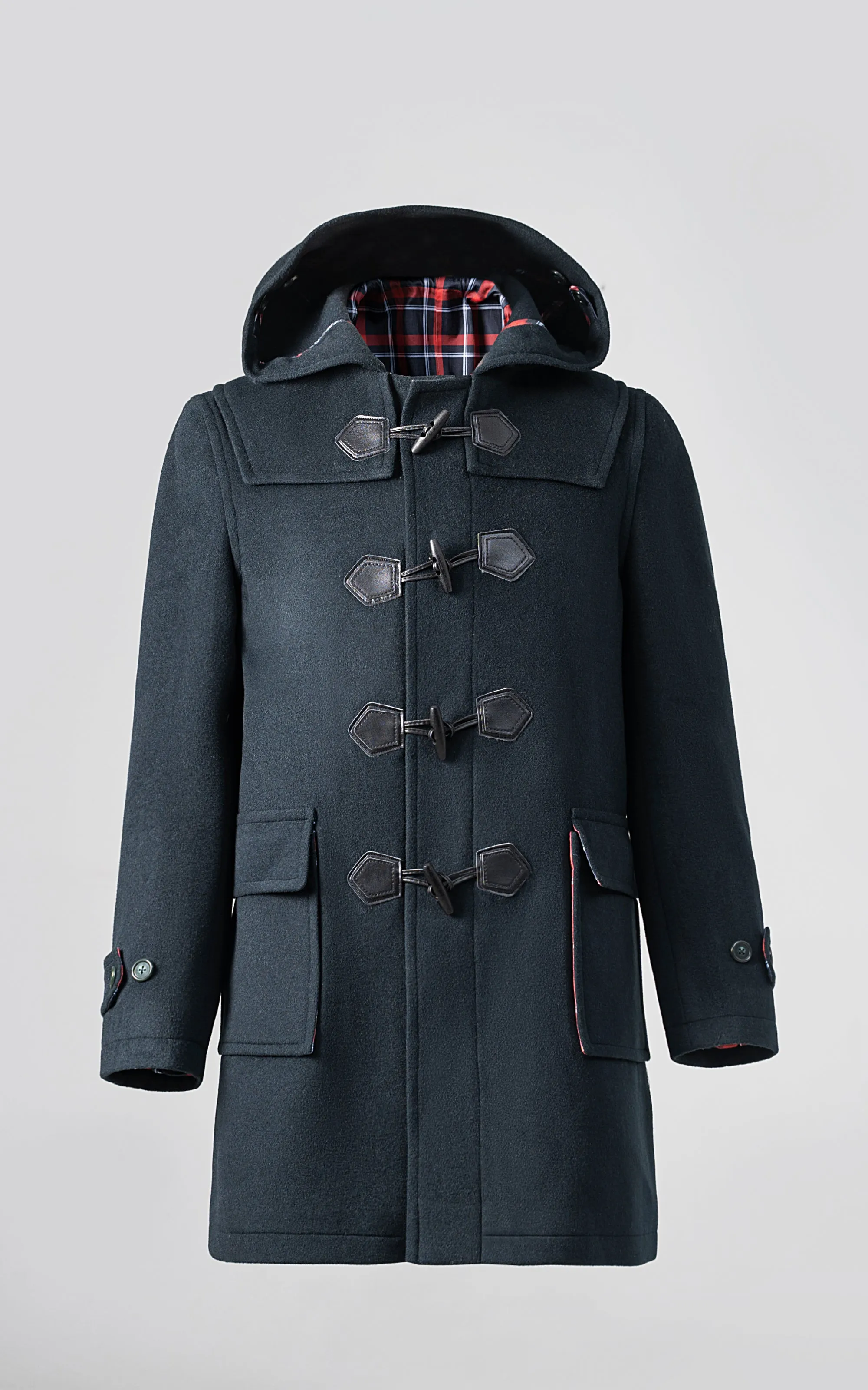 MEN'S HOODED DUFFLE COAT NAVY