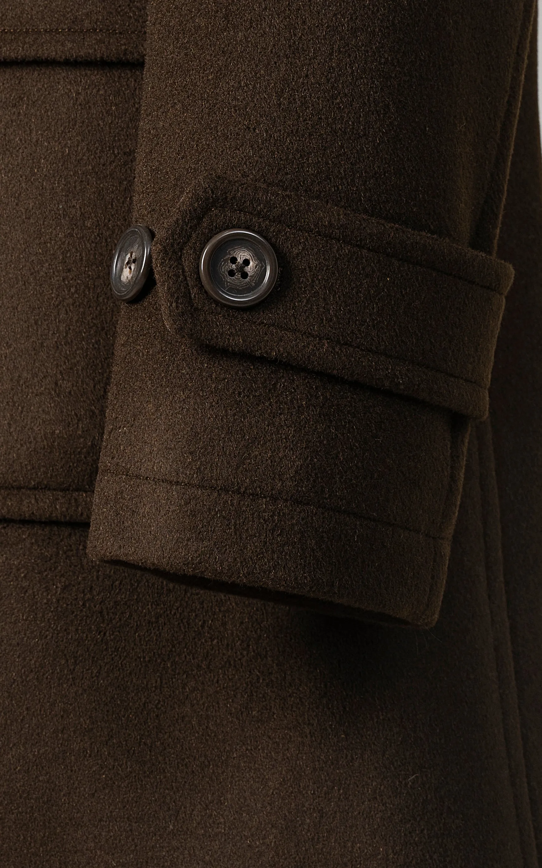 MEN'S HOODED DUFFLE COAT OLIVE