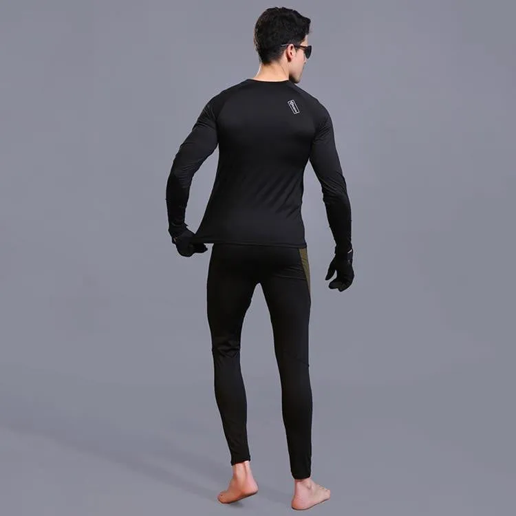 Men's Winter Warm Thermal Underwear Sets Fleece [Quick Drying] Shirt For Outdoor