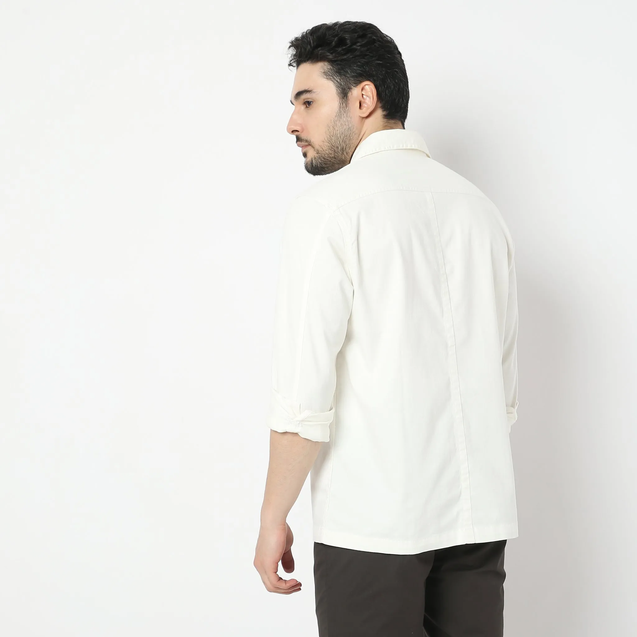 Modern Outdoorist Shacket™ 100% Cotton - Regular Fit Solid Shirt