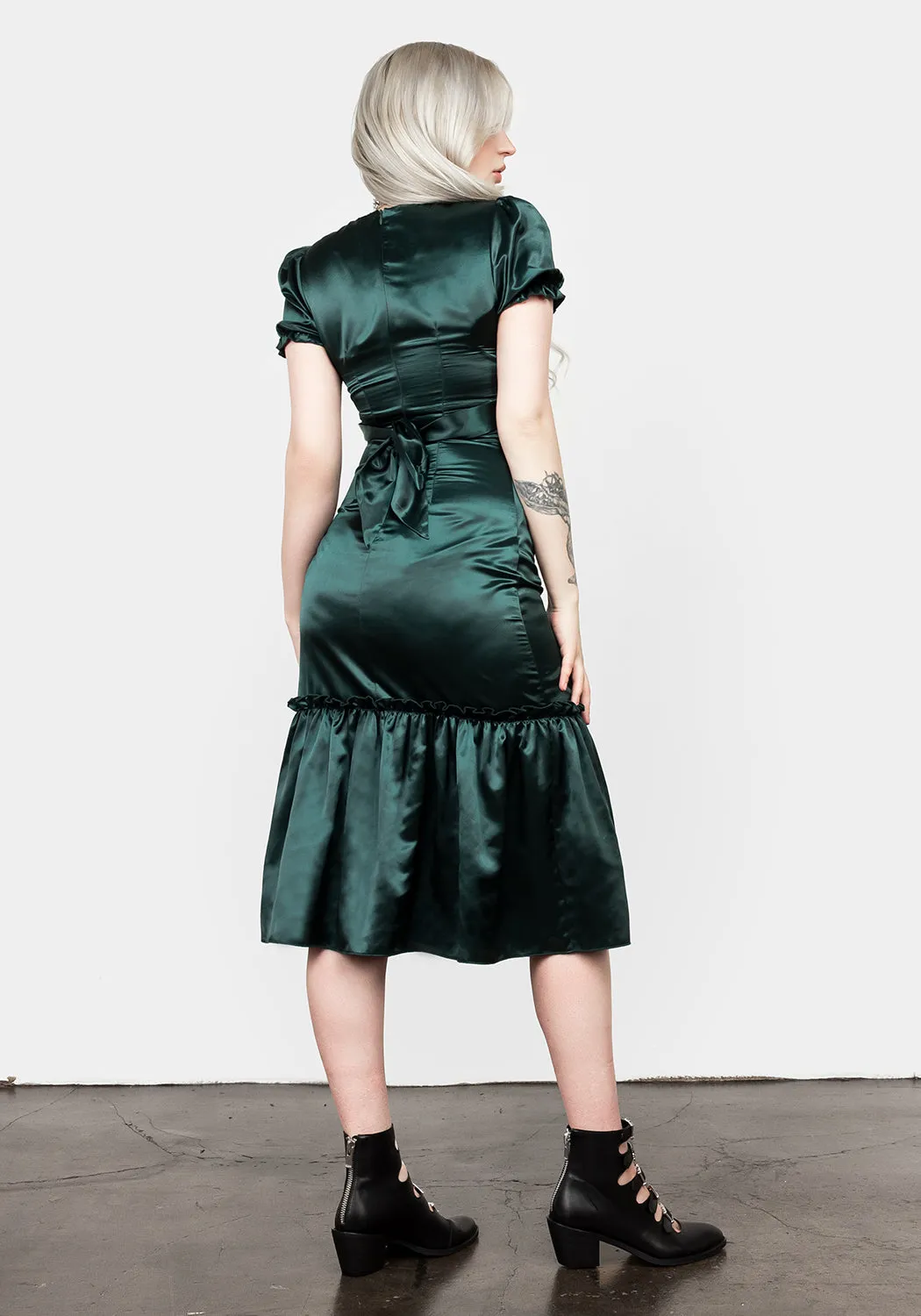 MOSS MIDI TIER DRESS