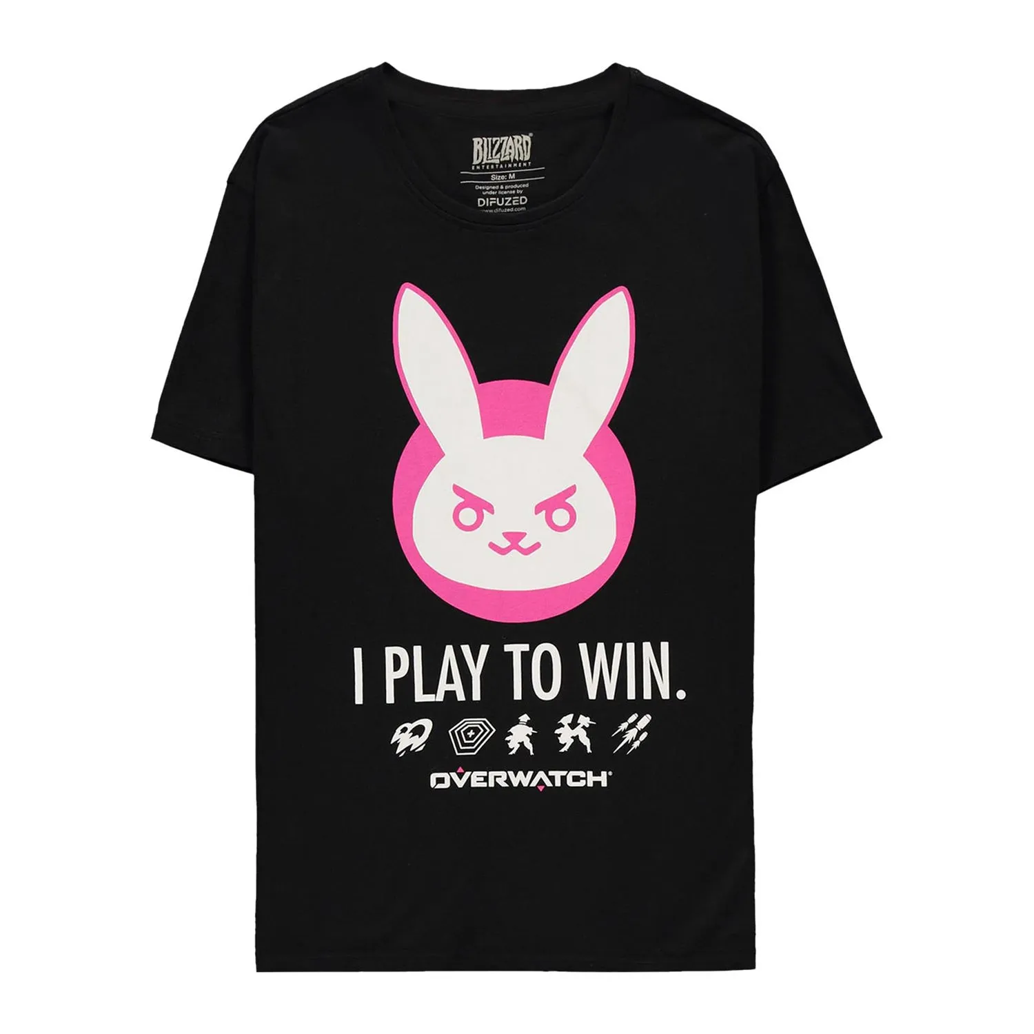 Overwatch D.Va Play To Win Black T-Shirt