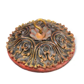 Painted Ceiling Rose From Bikaner - 19th Century