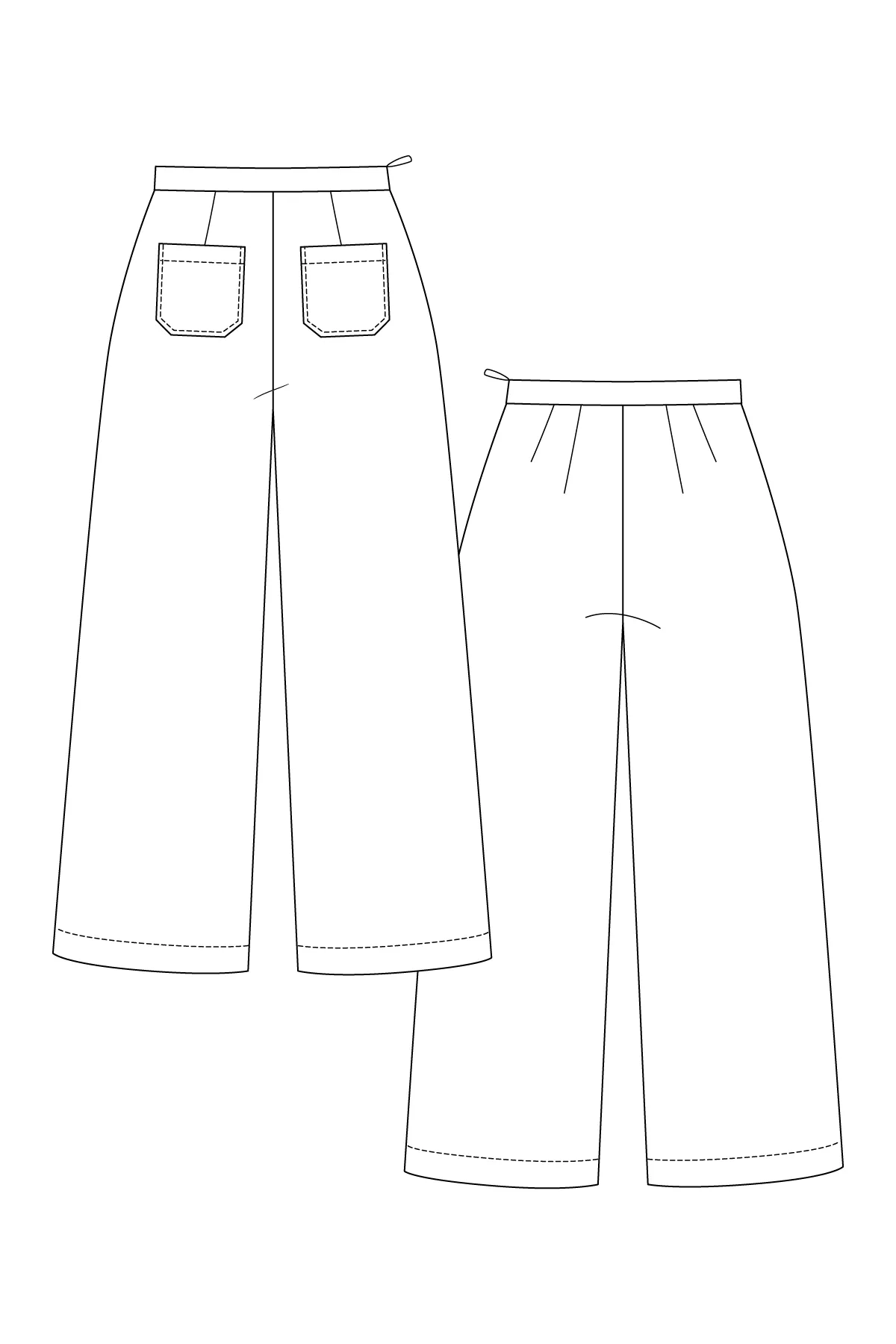 PDF Pattern - Verso Trousers & Shorts | Named Clothing