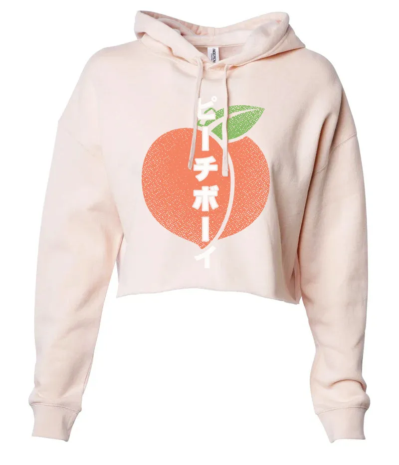 Peachbois (Women's Crop Hoodie)