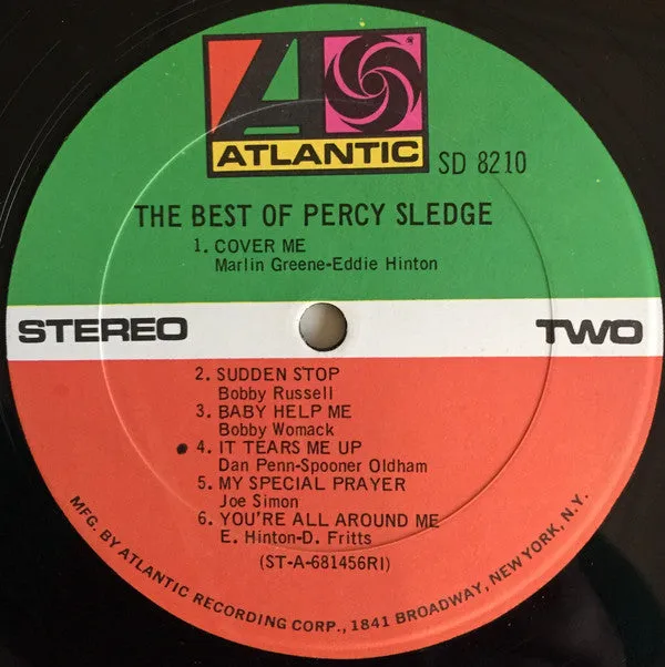 Percy Sledge - The Best Of Percy Sledge (LP, Comp, RI ) (VG)