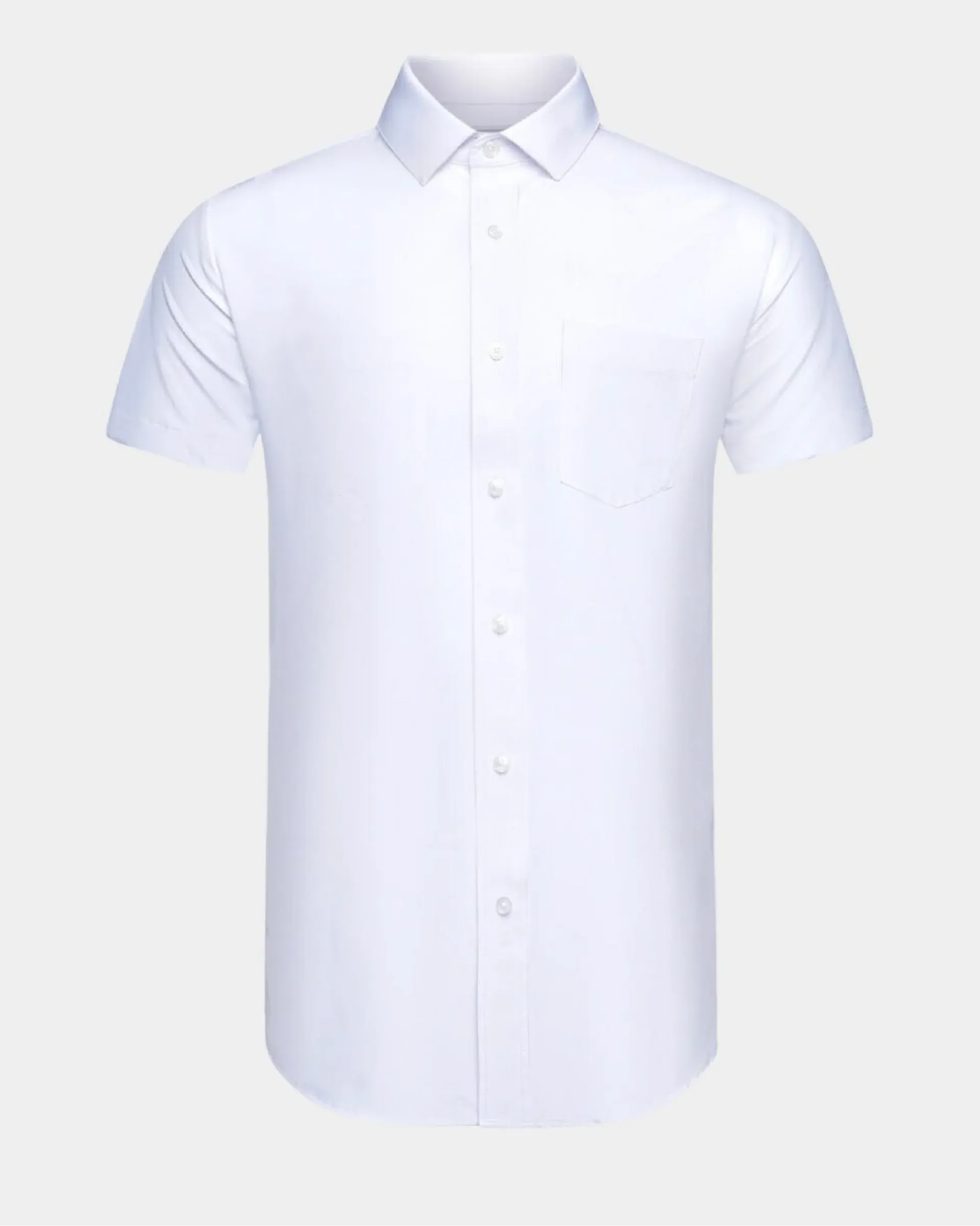 Phenom Classic White Short Sleeve Dress Shirt