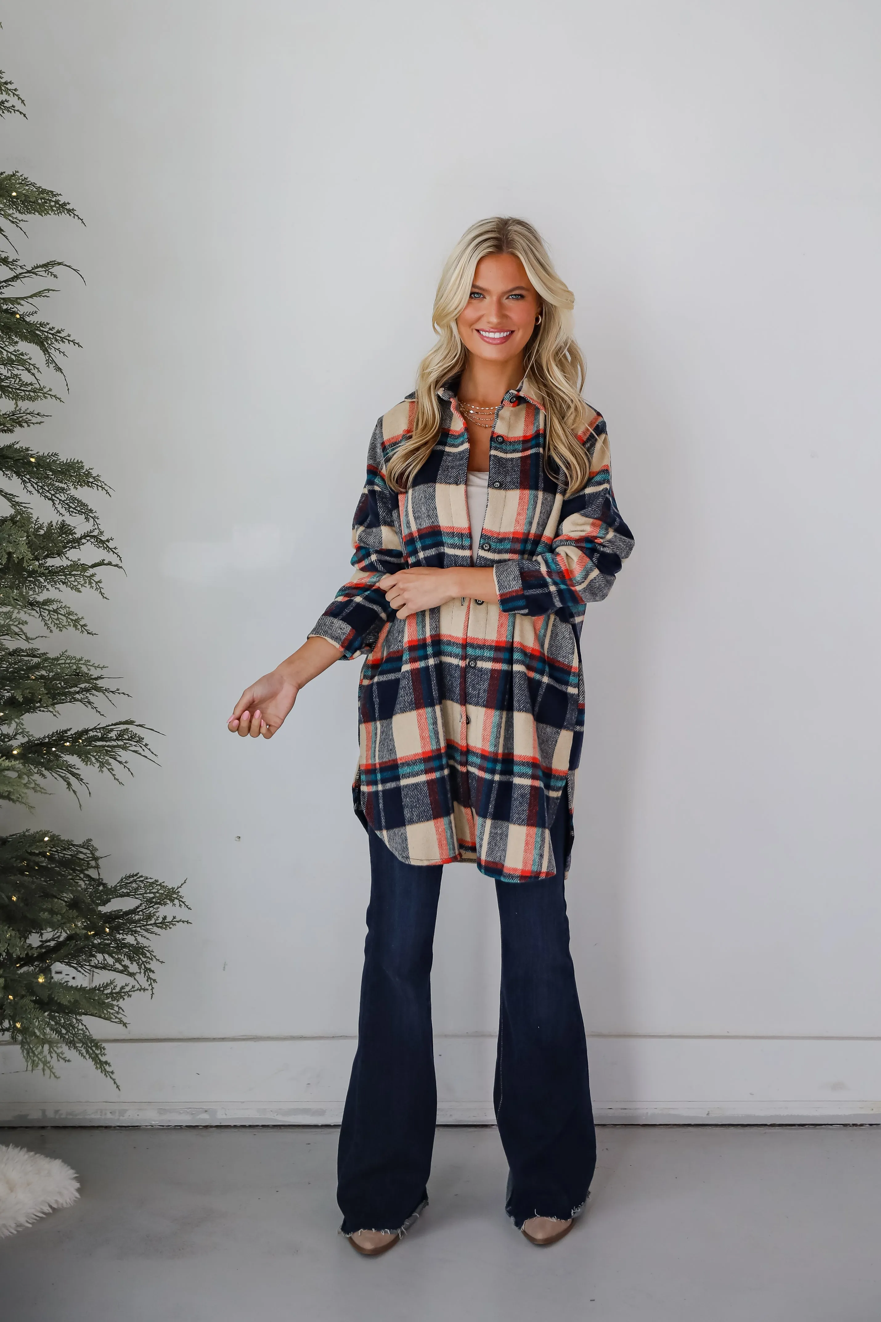 Poised Passion Plaid Shacket