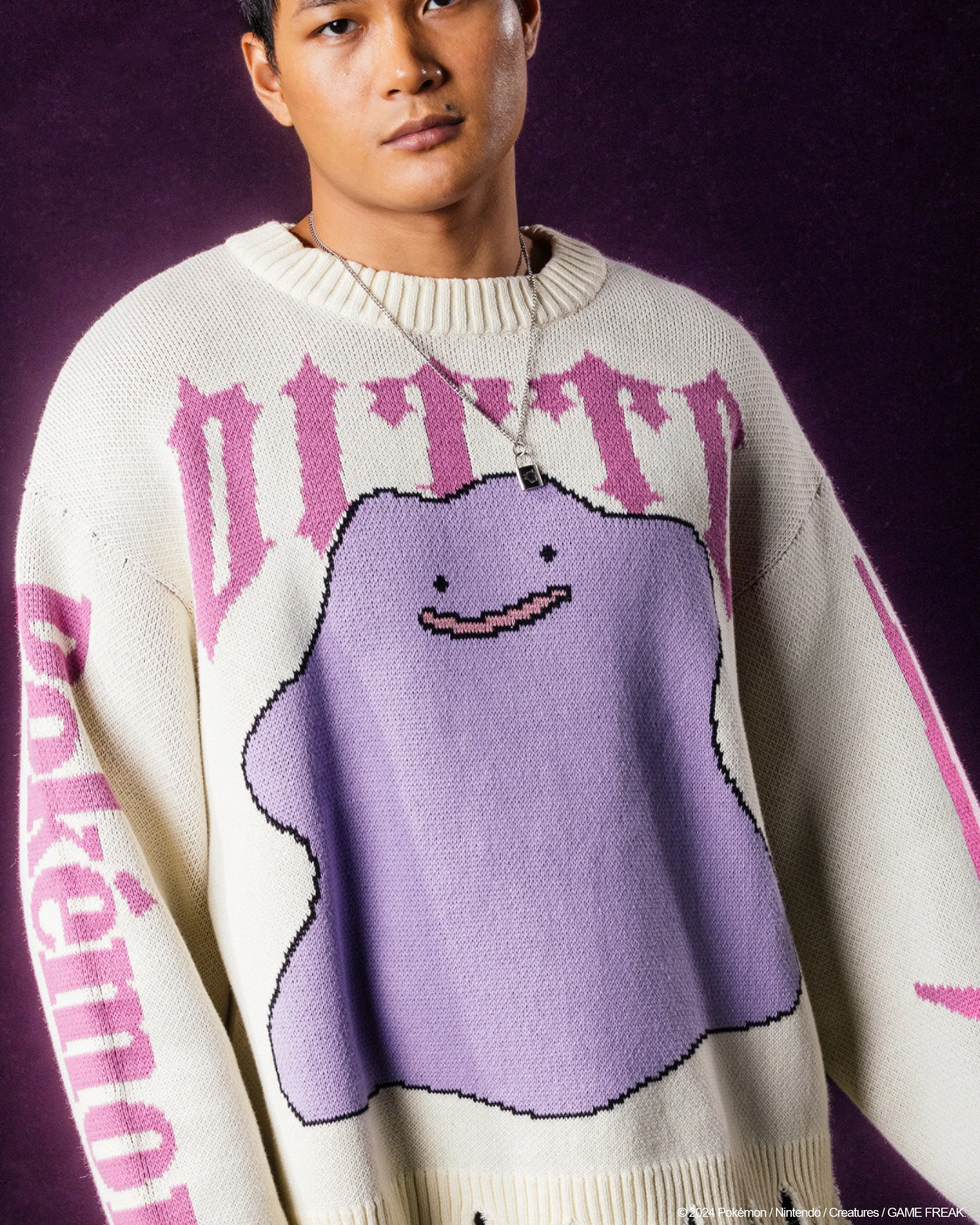 Pokémon By Loiter Ditto Knit Sweater Off White