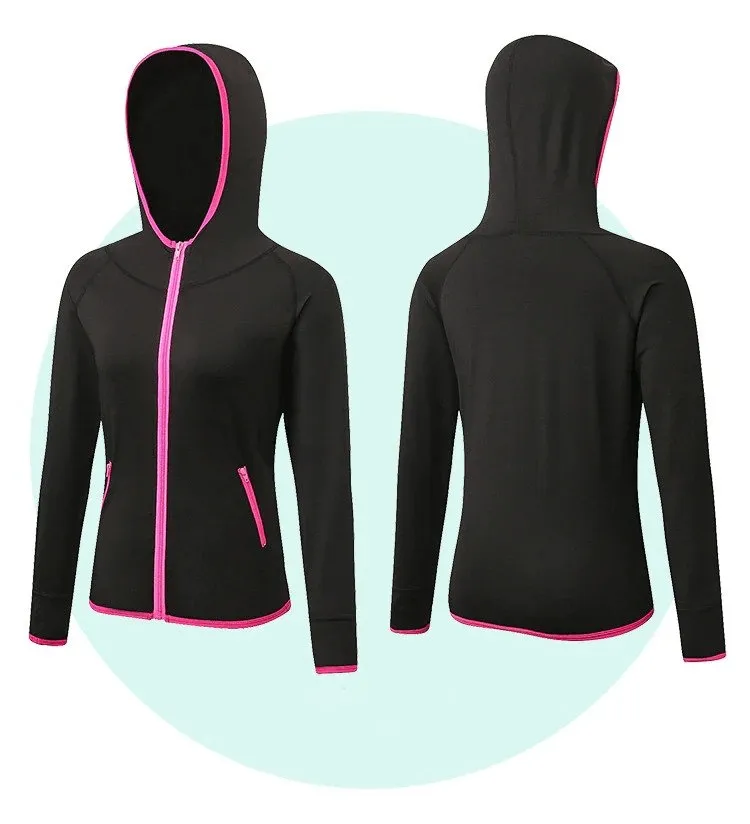 Quick-drying Women's Thermal Long Sleeve Zip Up Jacket / Base Layers - SF0397