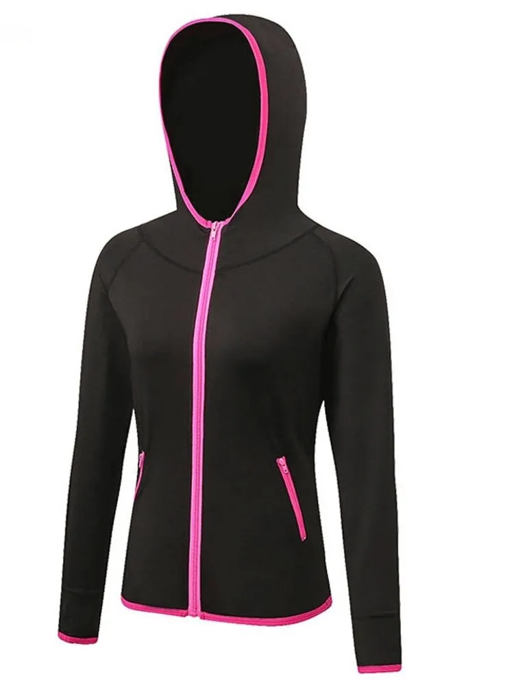 Quick-drying Women's Thermal Long Sleeve Zip Up Jacket / Base Layers - SF0397