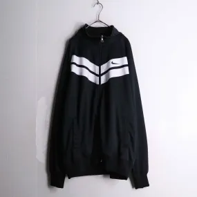 "NIKE" black × white buddy line track jacket