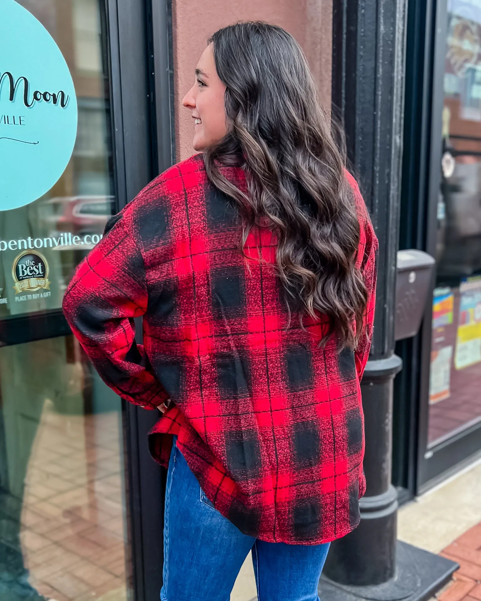 Red/Black Plaid Shacket