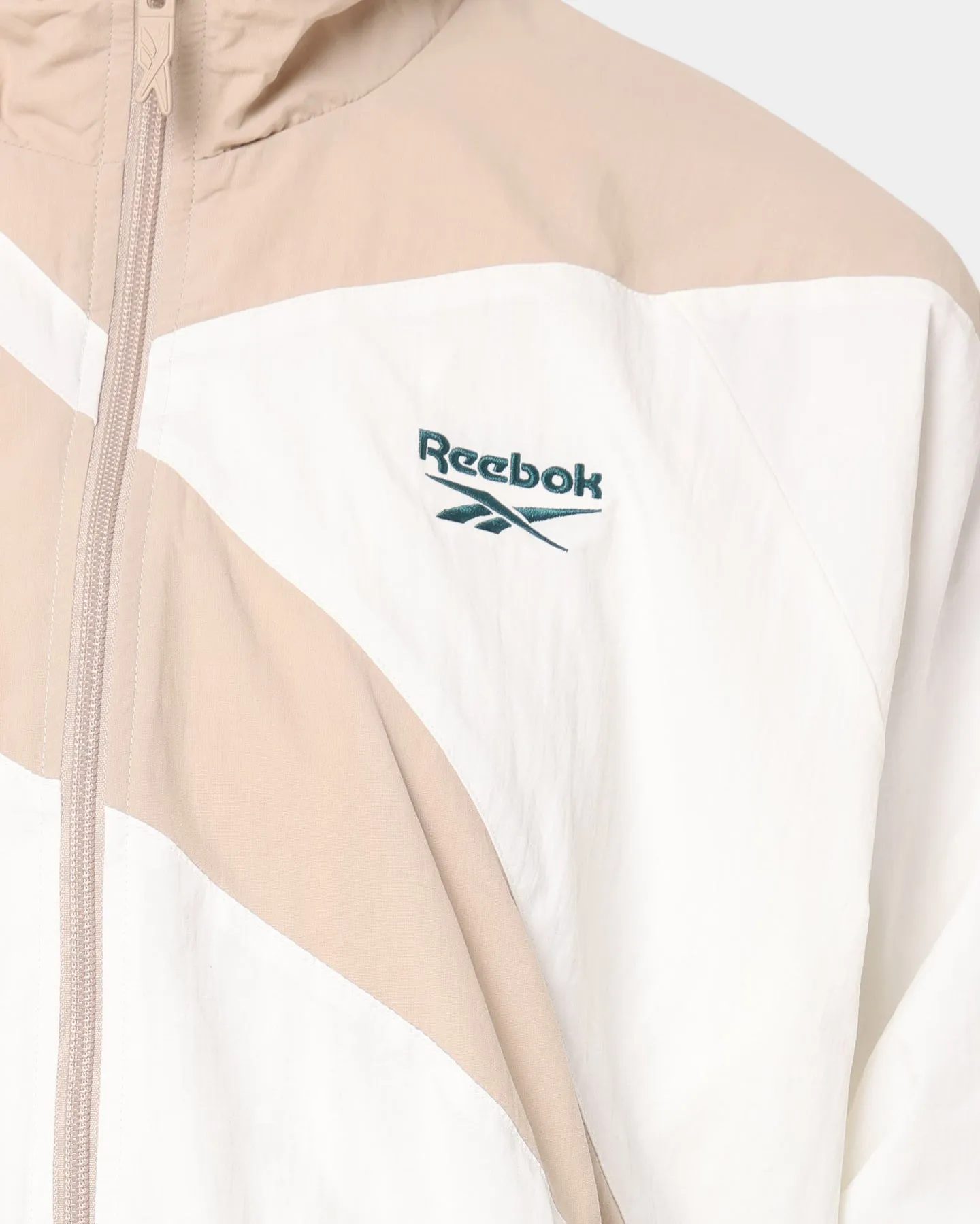 Reebok Women's Cropped Vector Track Jacket Chalk