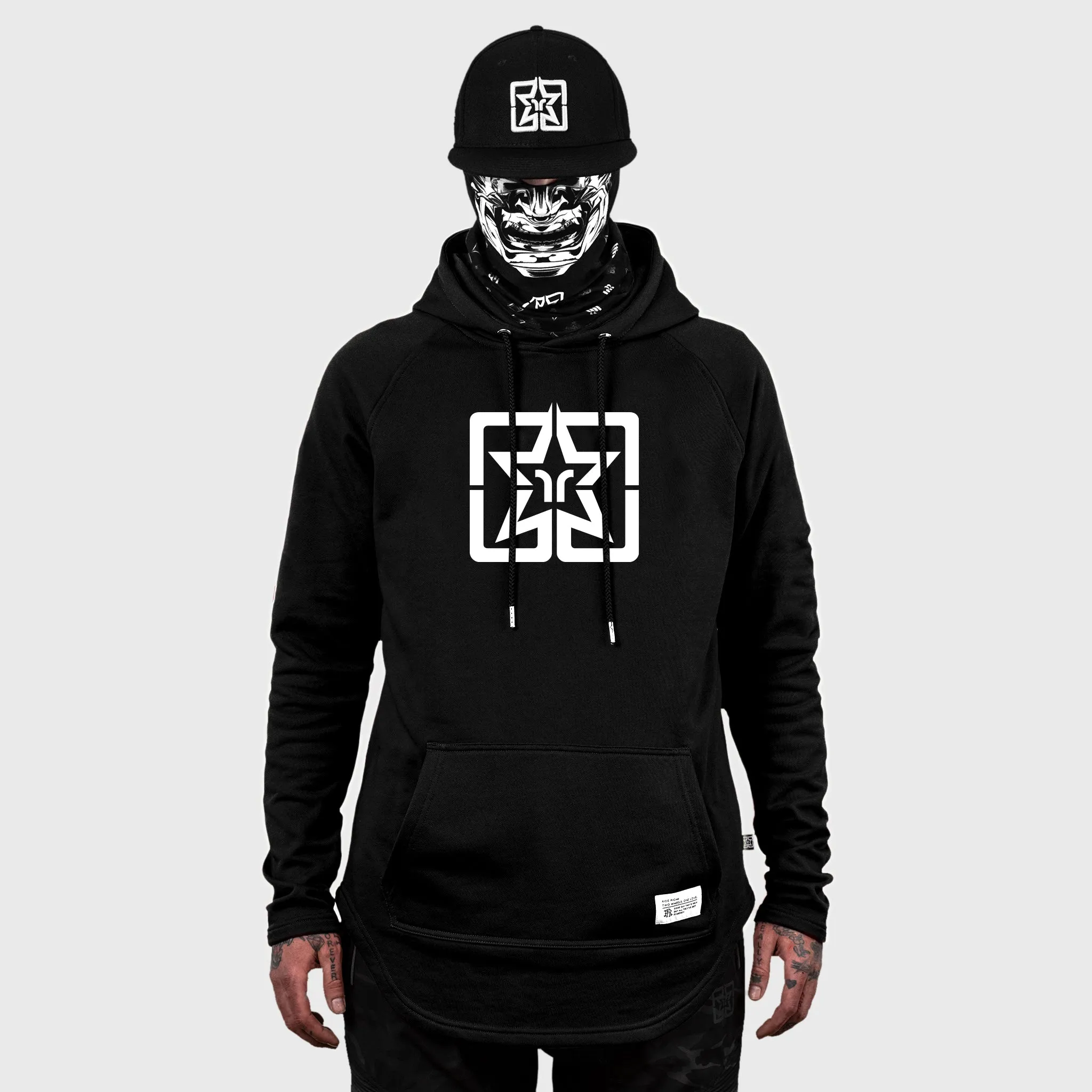 Ride Rich Emblem Scoop Pullover Hoodie