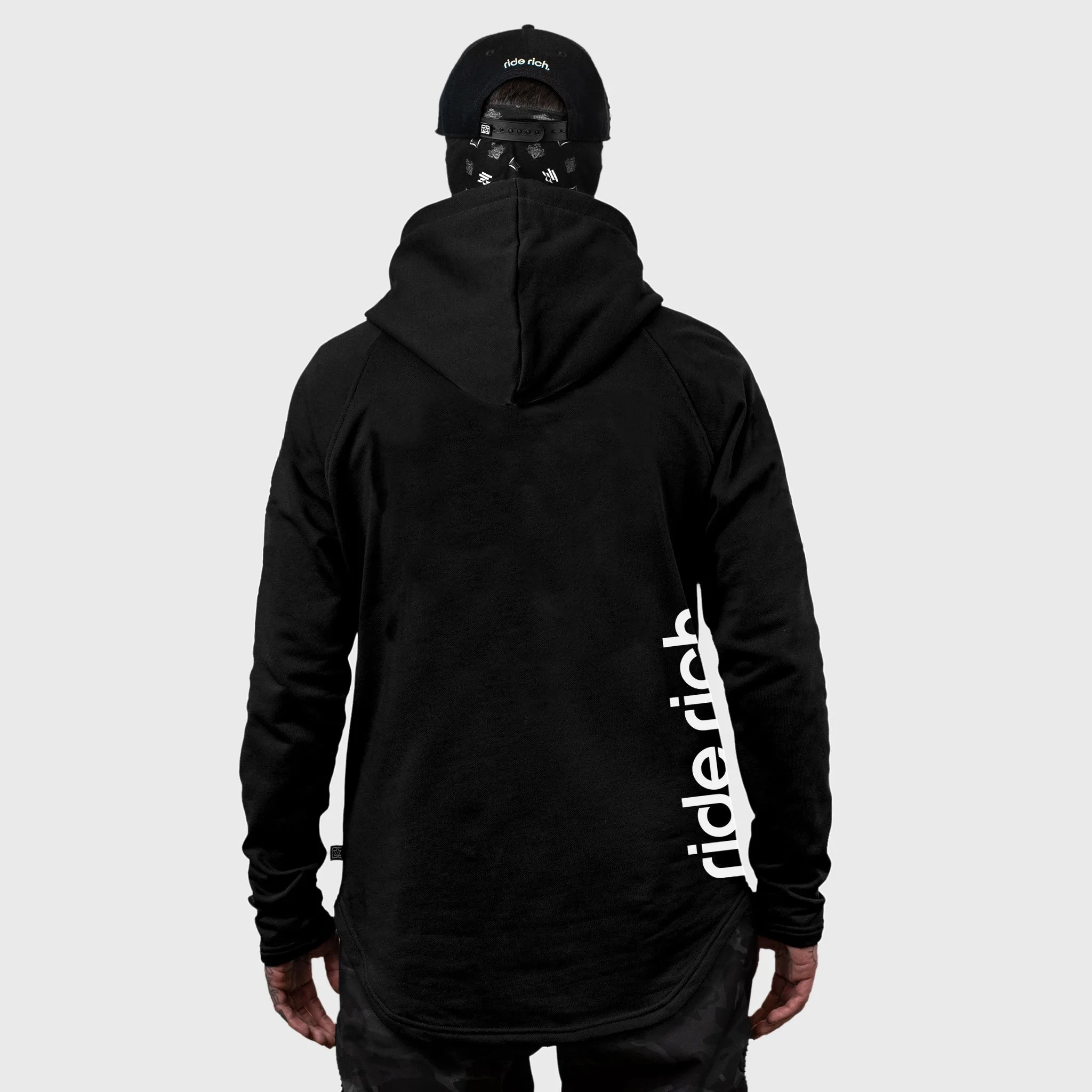 Ride Rich Emblem Scoop Pullover Hoodie