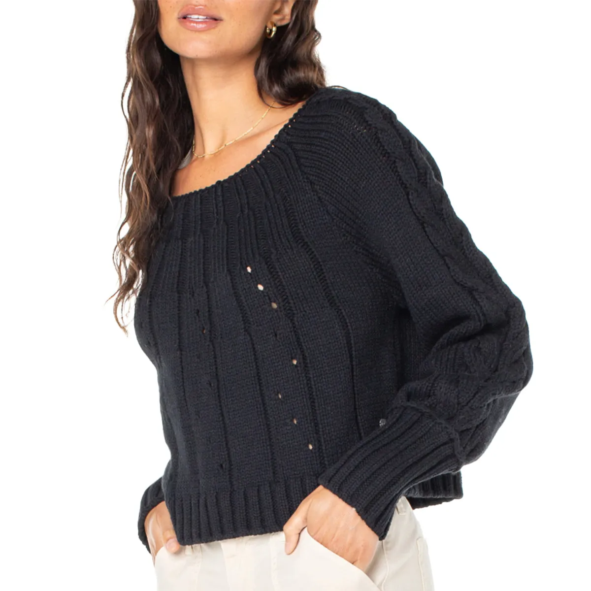 Roxy Women's Day Dream Boat Neck Sweater