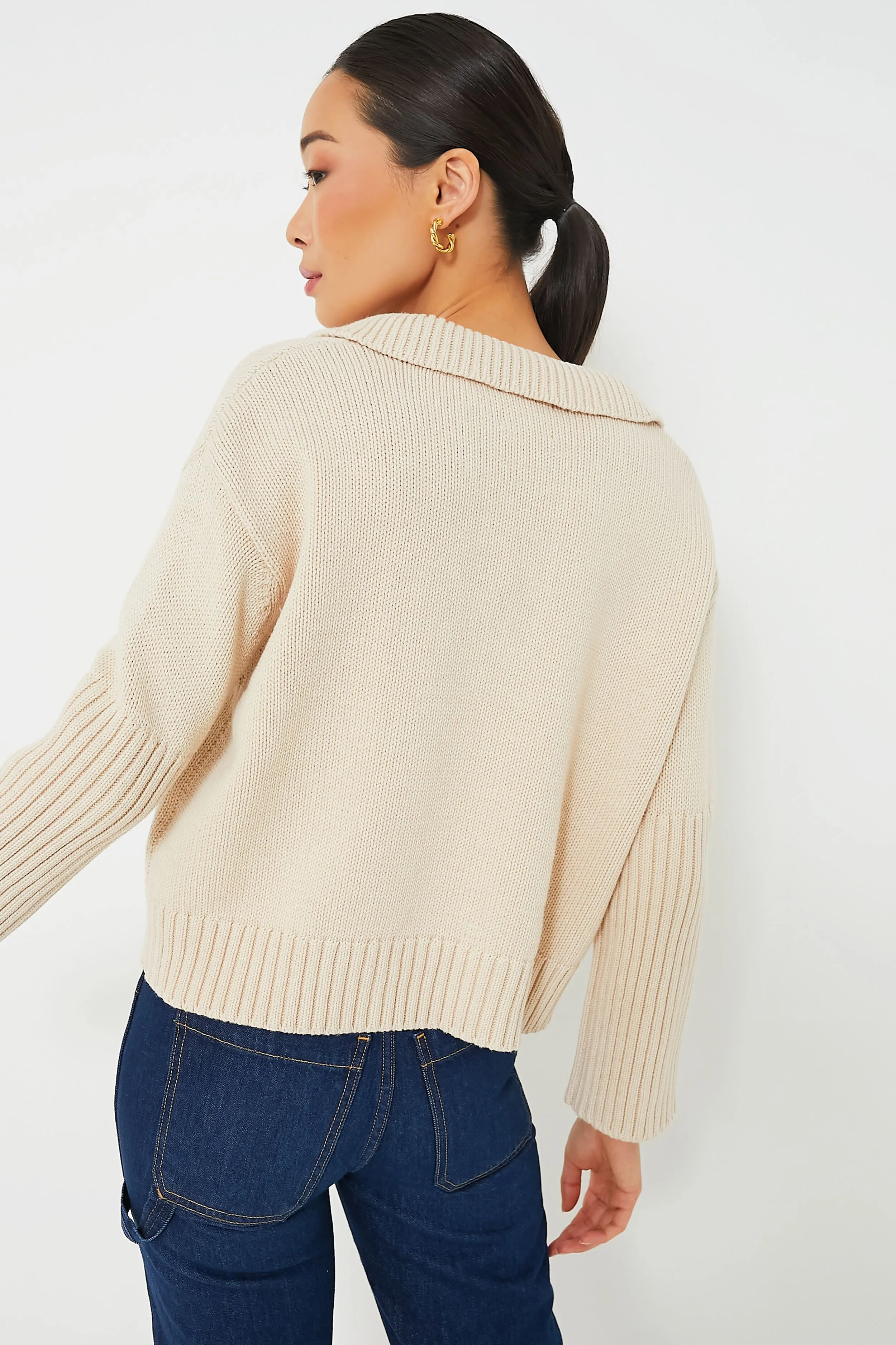 Sandstone Brenna Polo Sweater