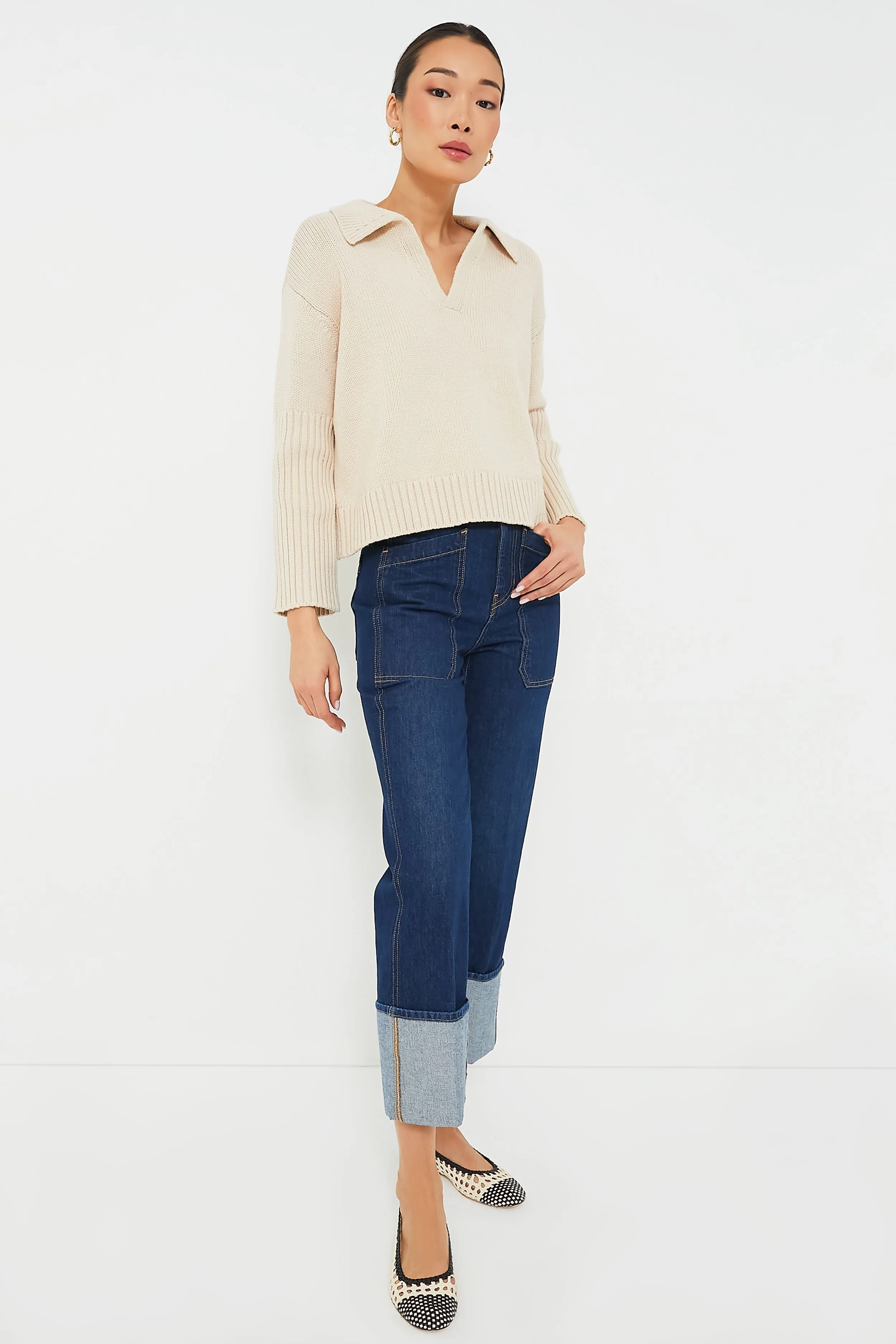 Sandstone Brenna Polo Sweater