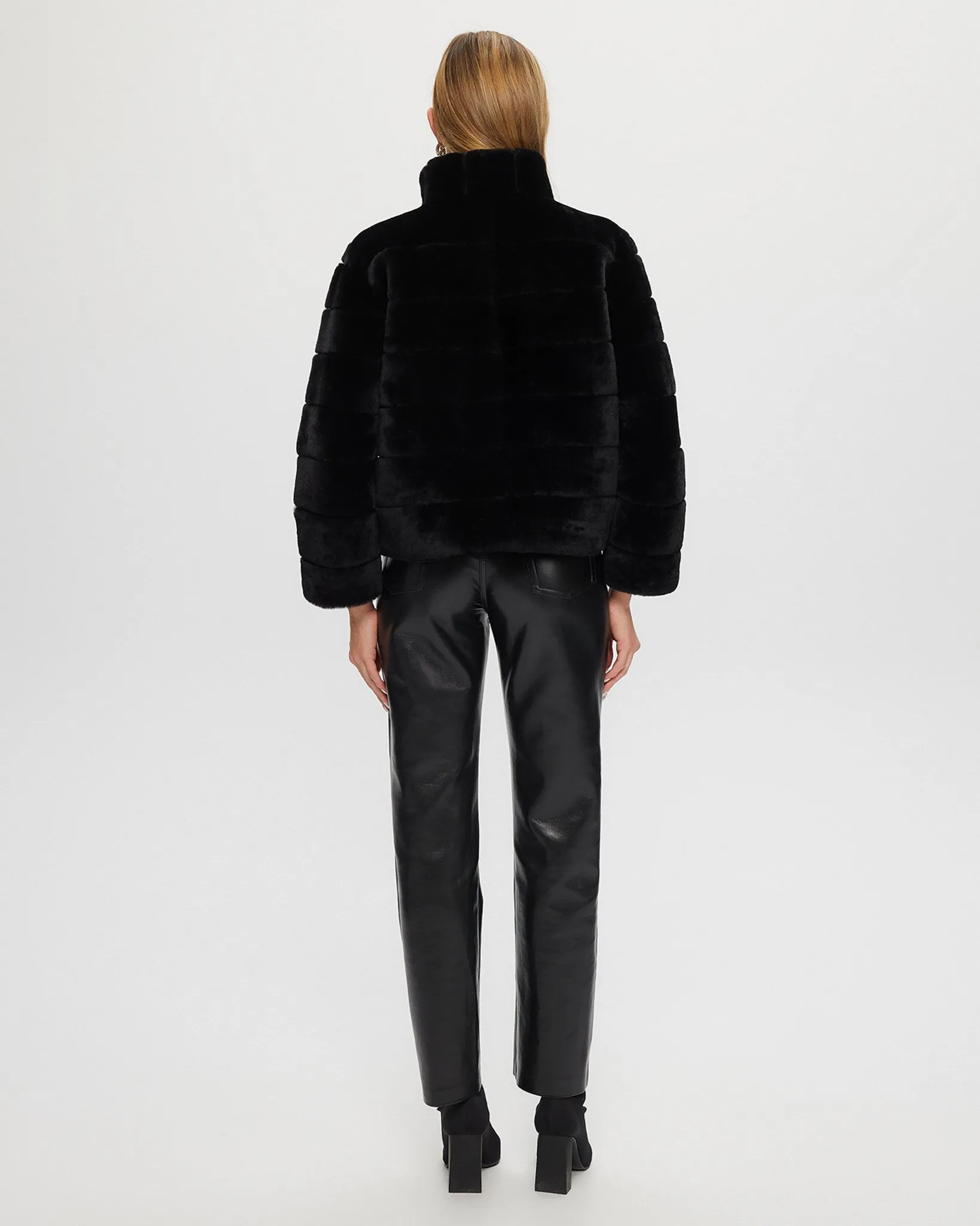 Select Shearling Lamb Horizontal Jacket