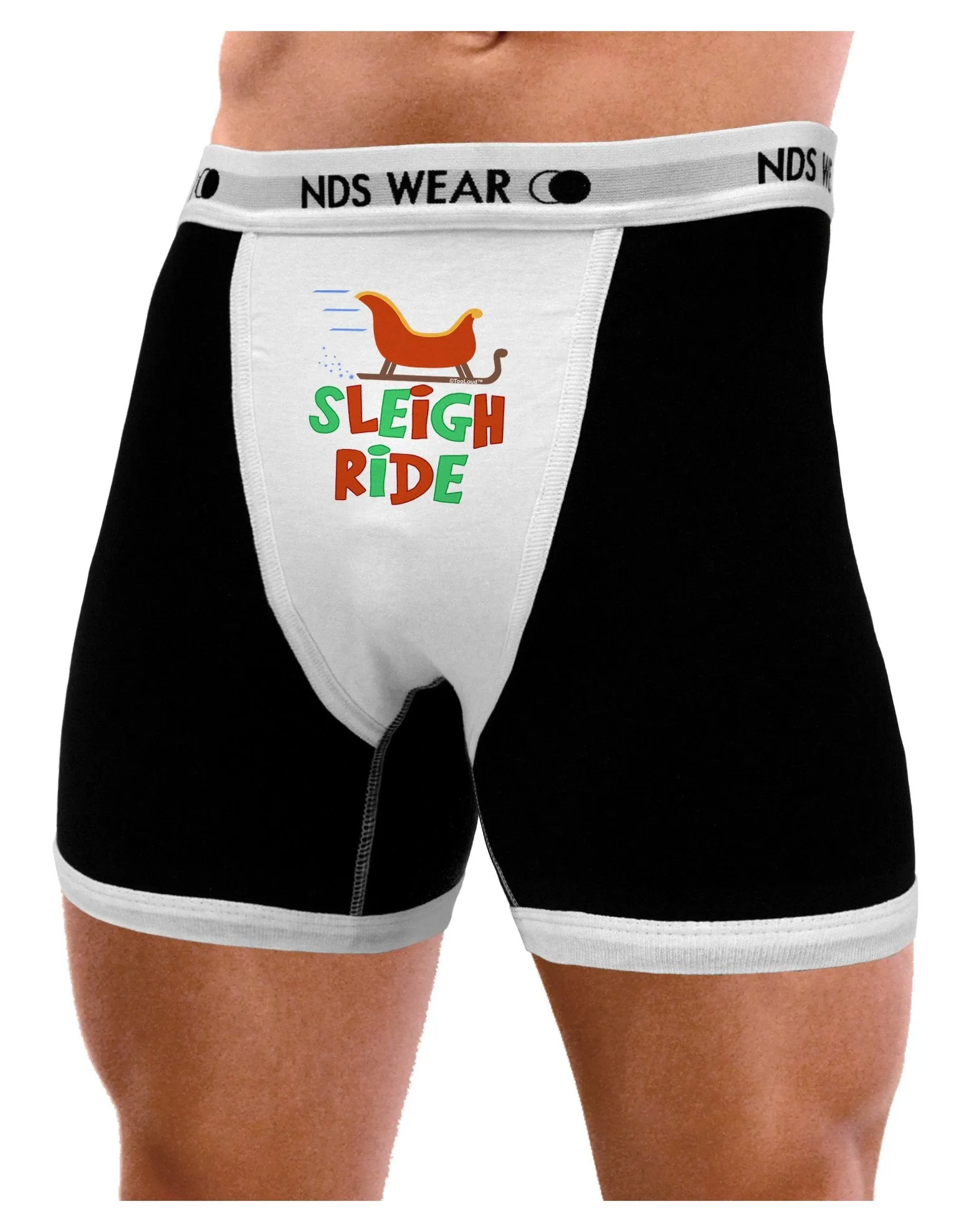 Sleigh Ride Color Mens Boxer Brief Underwear