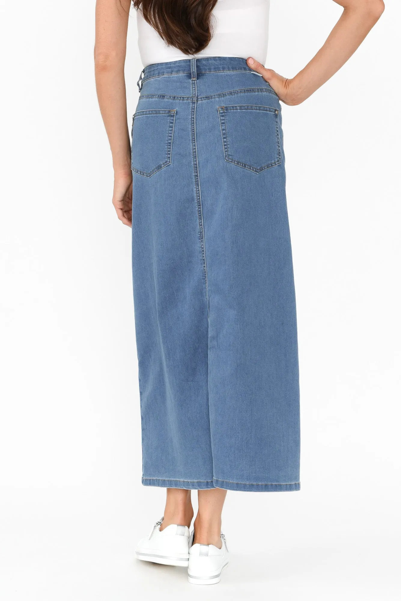 Stevie Blue Denim Skirt