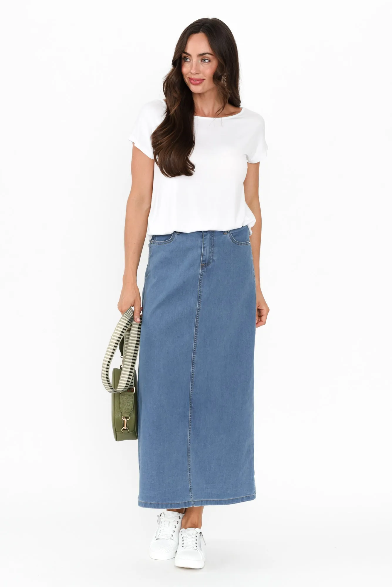 Stevie Blue Denim Skirt