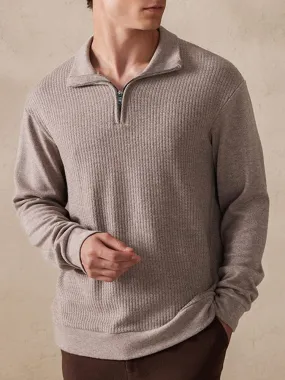 Stretchy Polo-Collor Sweater