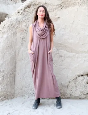 Super Cowl Origami Long Dress