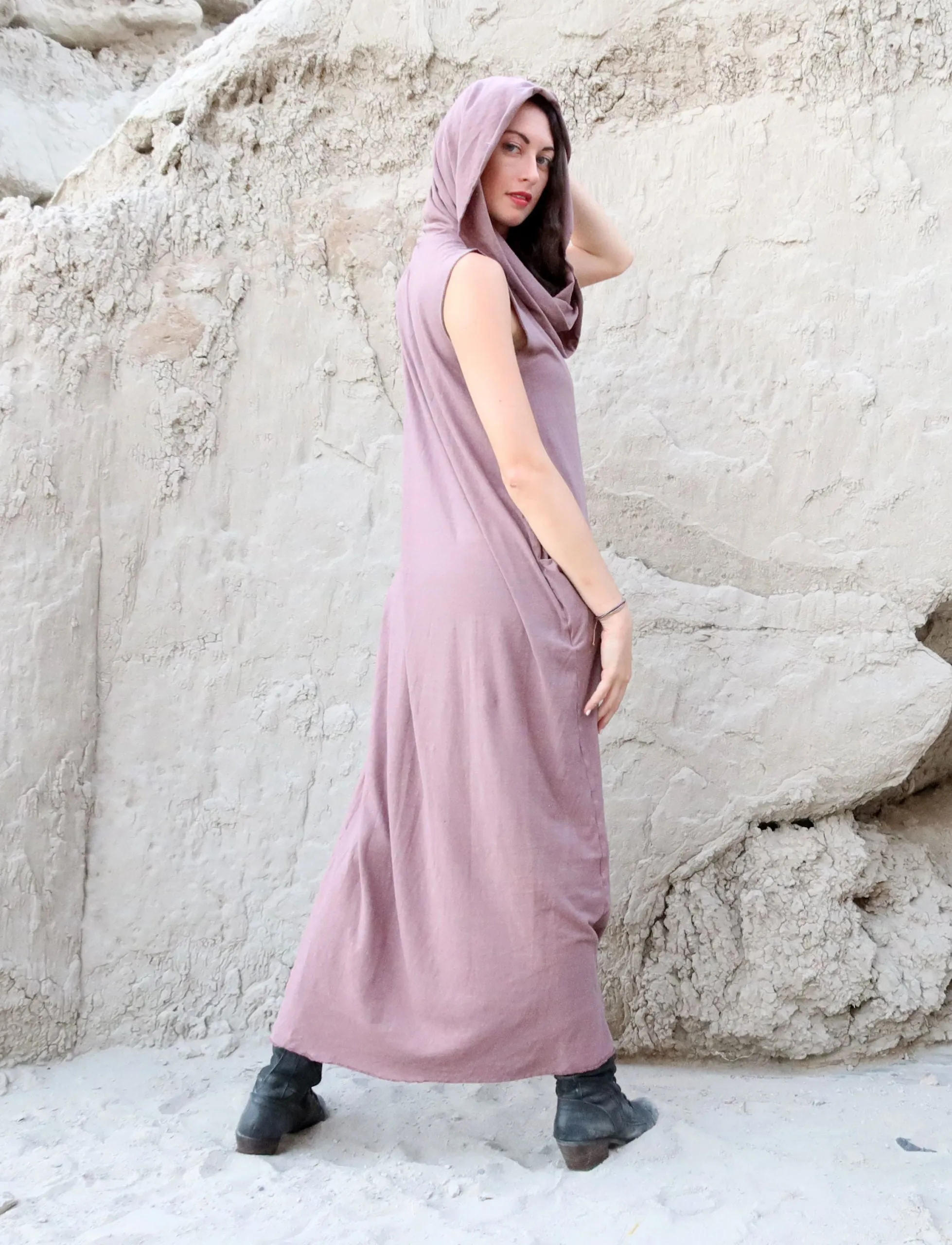 Super Cowl Origami Long Dress