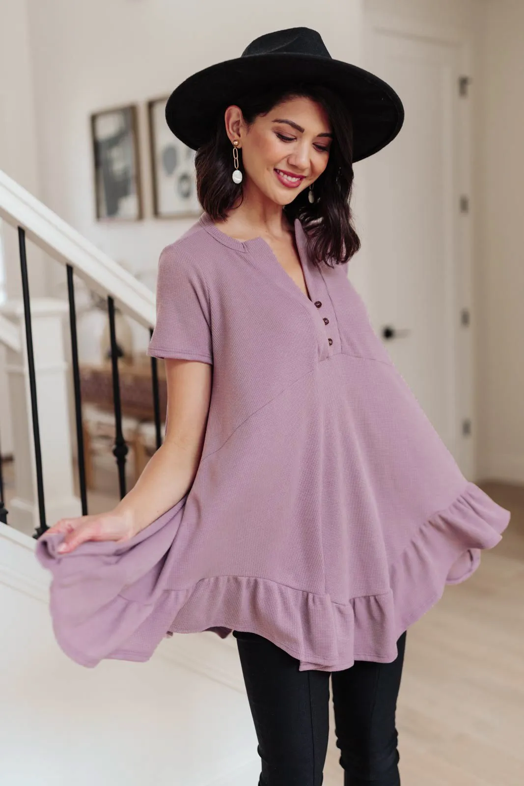 Sweet Breeze Tunic Dress in Lavender