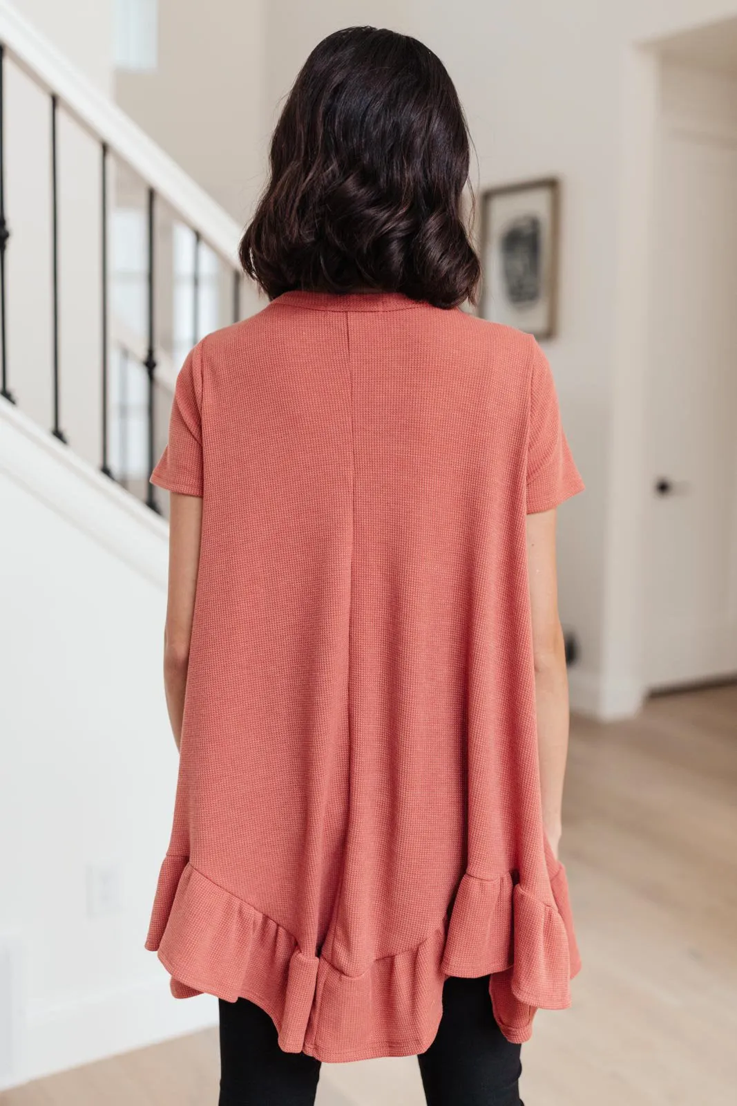 Sweet Breeze Tunic Dress in Rust