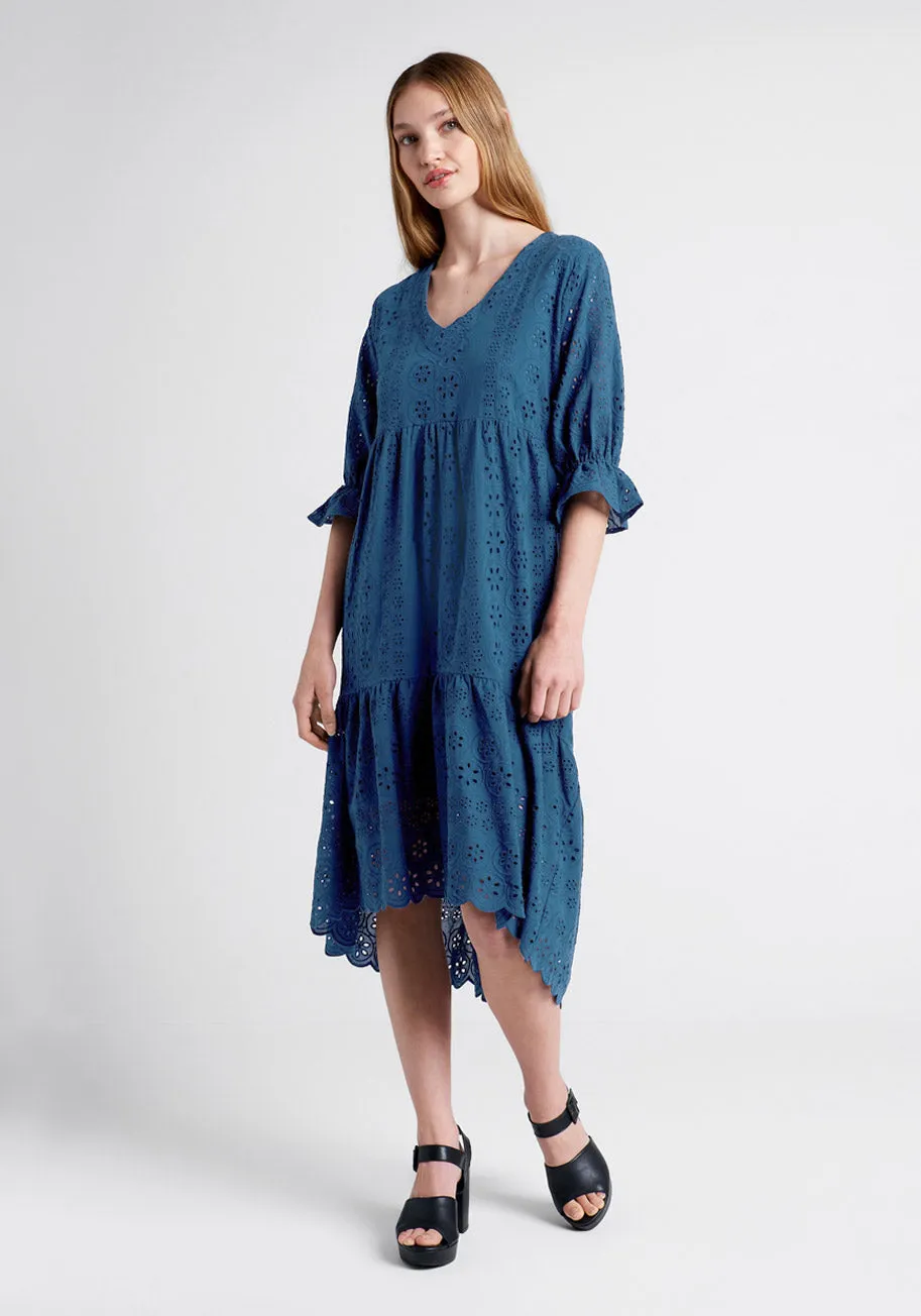 Taking The Day Hi Lo Midi Dress