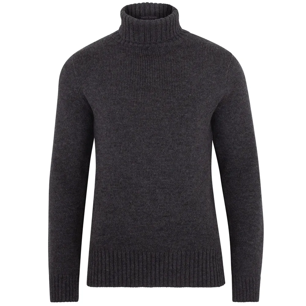 The Fitted Submariner - Roll Neck Merino Wool Jumper