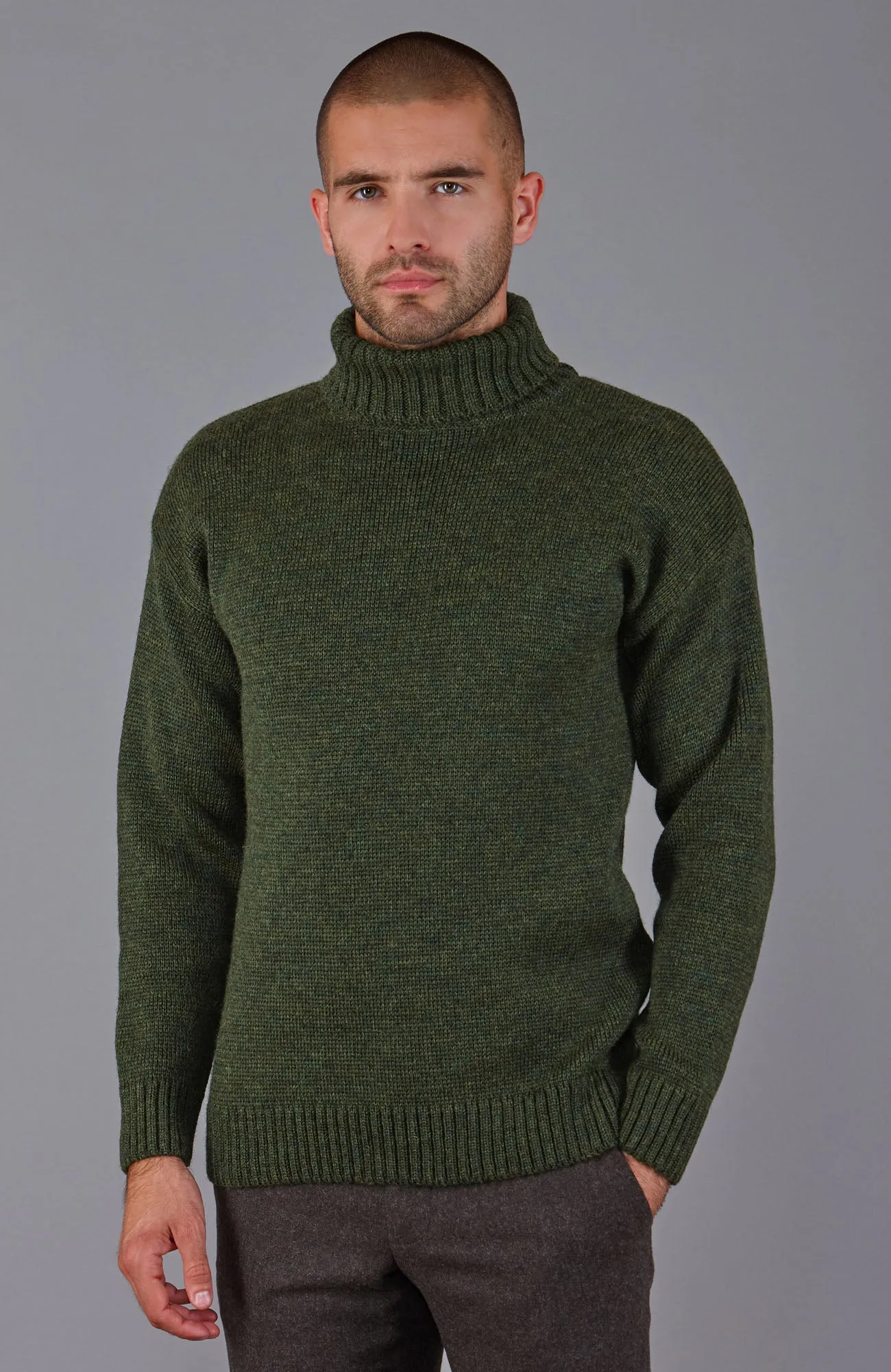 The Modern Submariner - Roll Neck Merino Wool Jumper