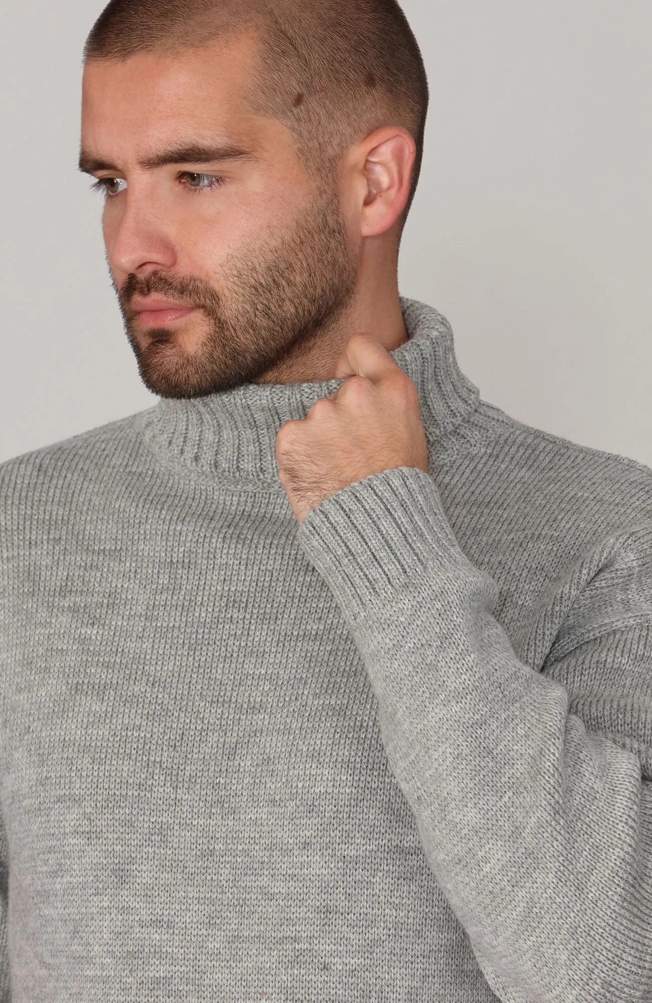 The Modern Submariner - Roll Neck Merino Wool Jumper